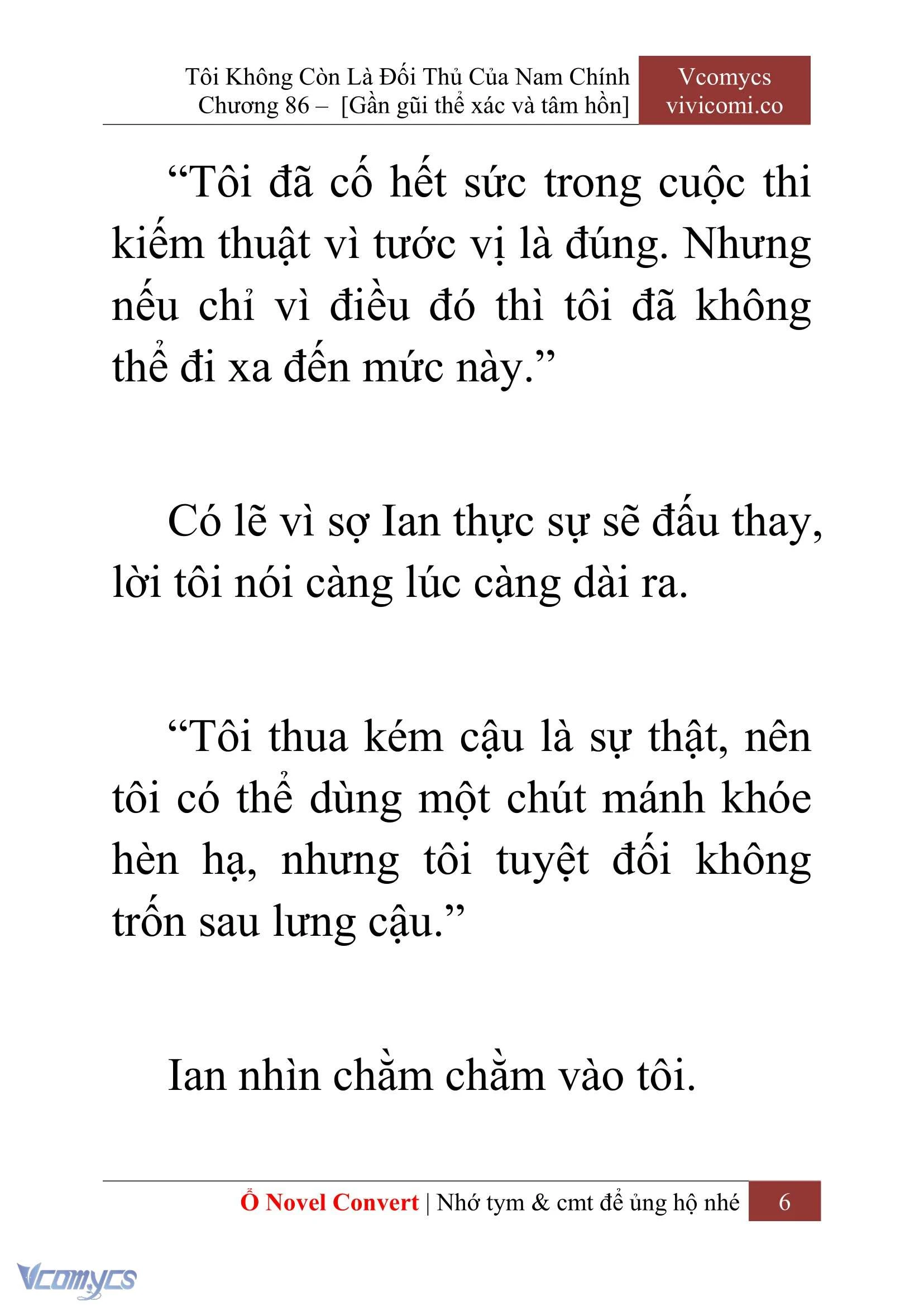 [Novel] Tôi Không Còn Là Đối Thủ Của Nam Chính Chapter  86 - 8