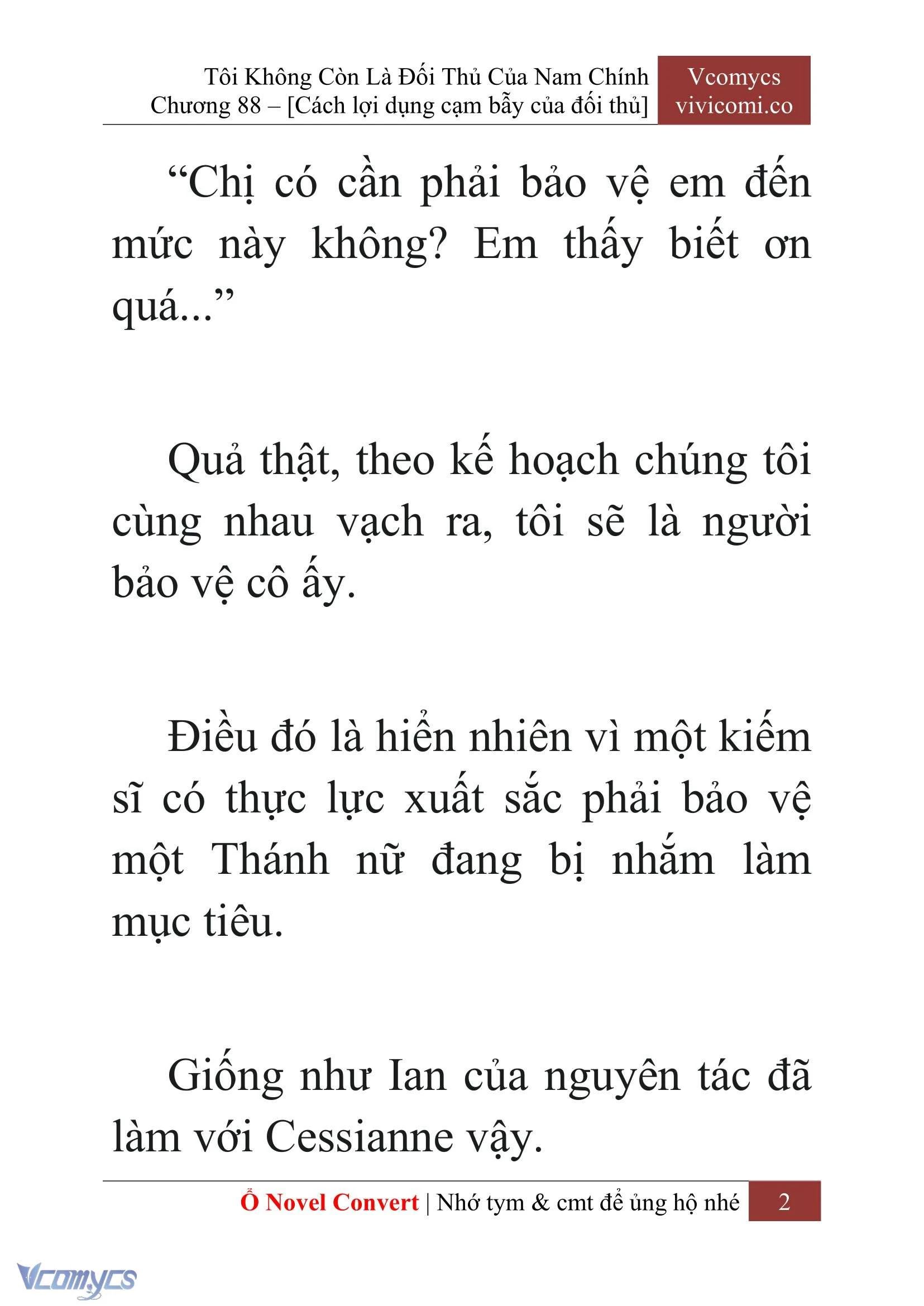 [Novel] Tôi Không Còn Là Đối Thủ Của Nam Chính Chapter  88 - 4