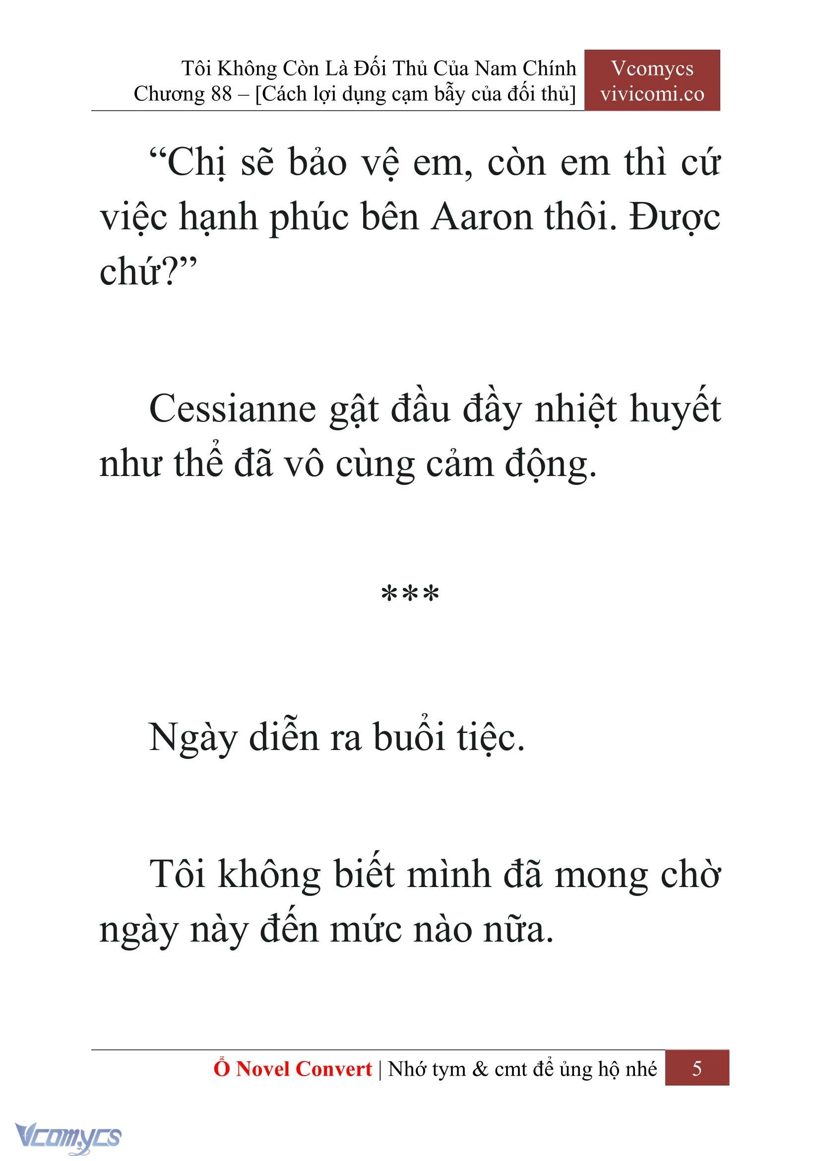 [Novel] Tôi Không Còn Là Đối Thủ Của Nam Chính Chapter  88 - 7