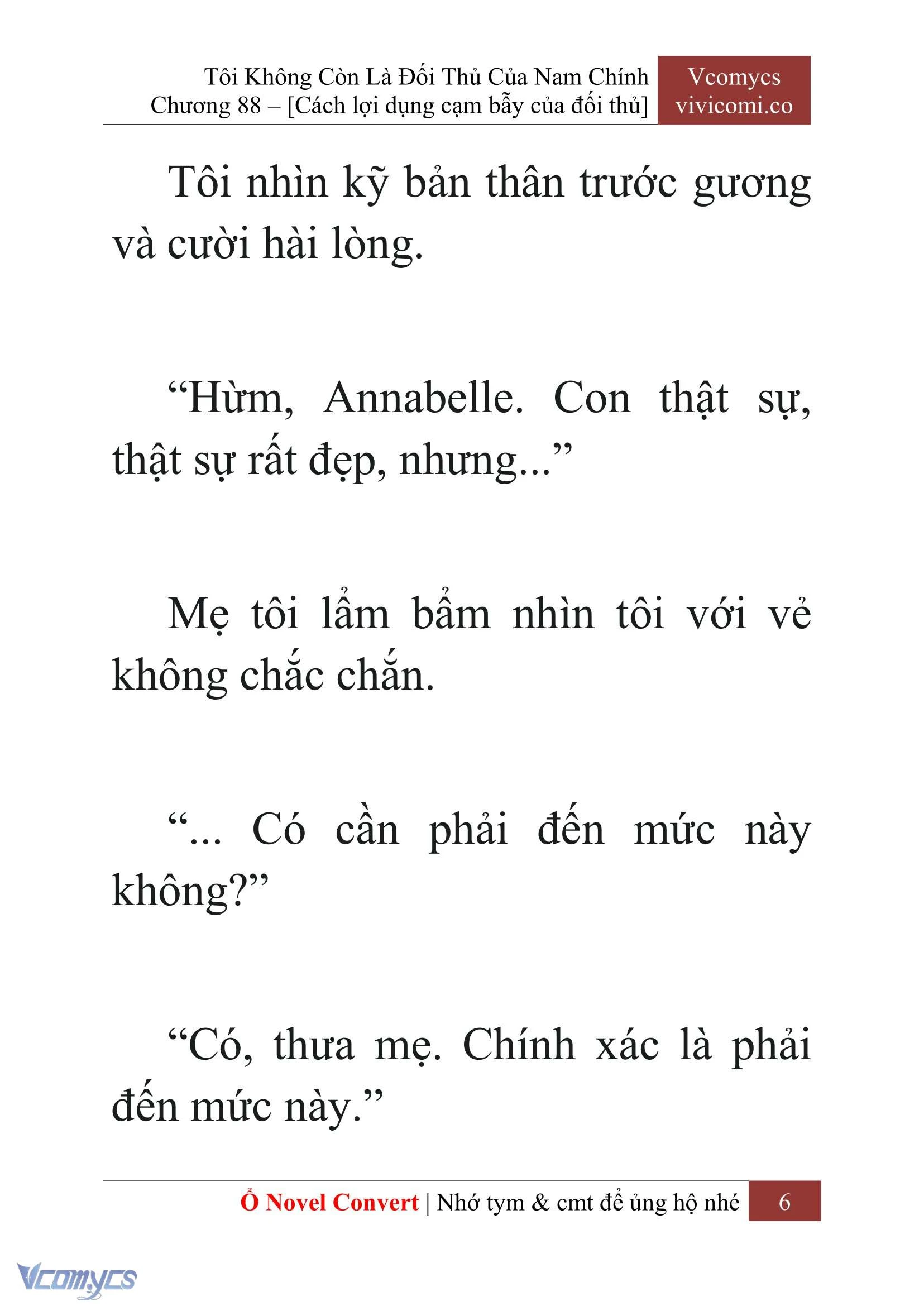 [Novel] Tôi Không Còn Là Đối Thủ Của Nam Chính Chapter  88 - 8