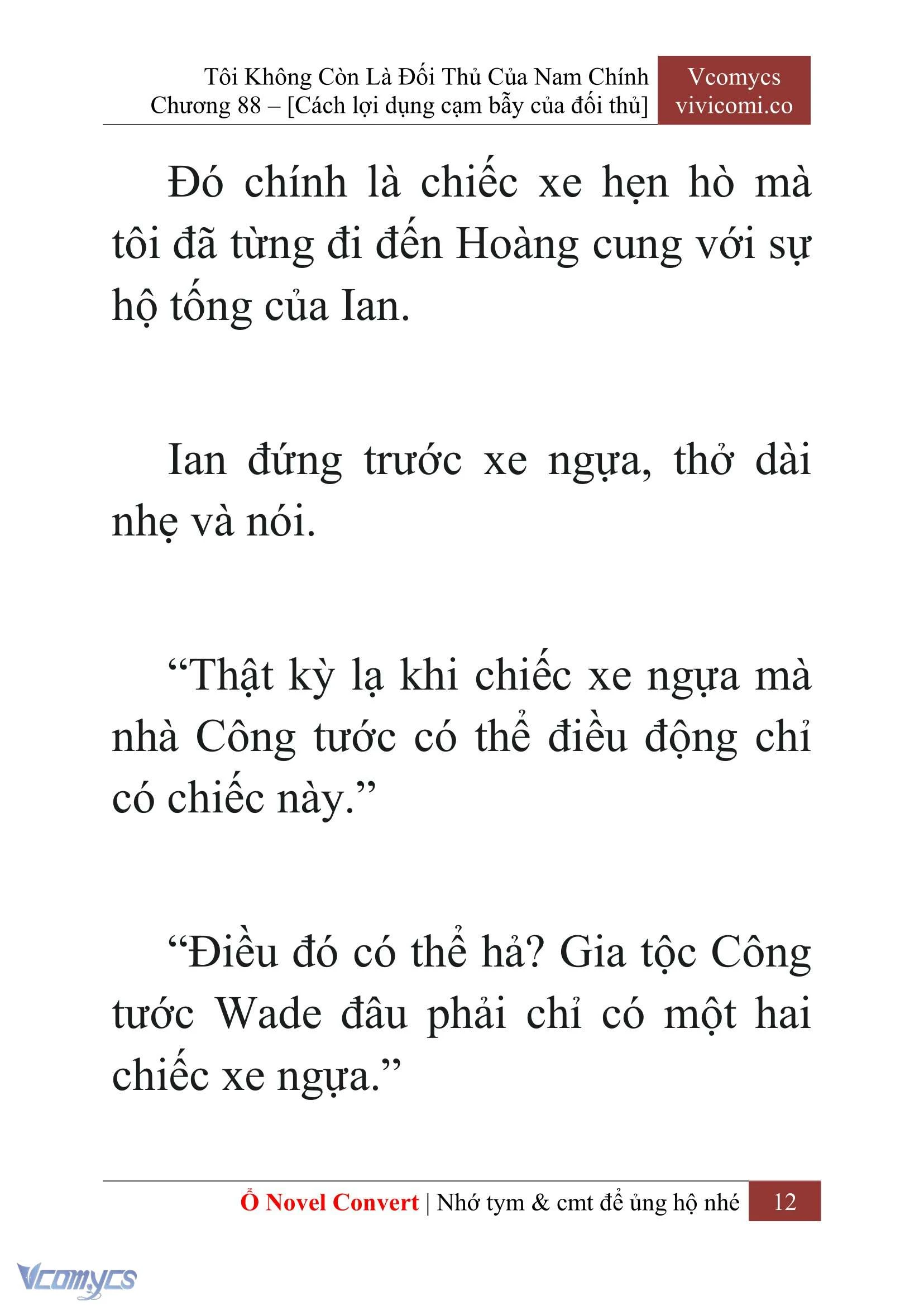 [Novel] Tôi Không Còn Là Đối Thủ Của Nam Chính Chapter  88 - 14