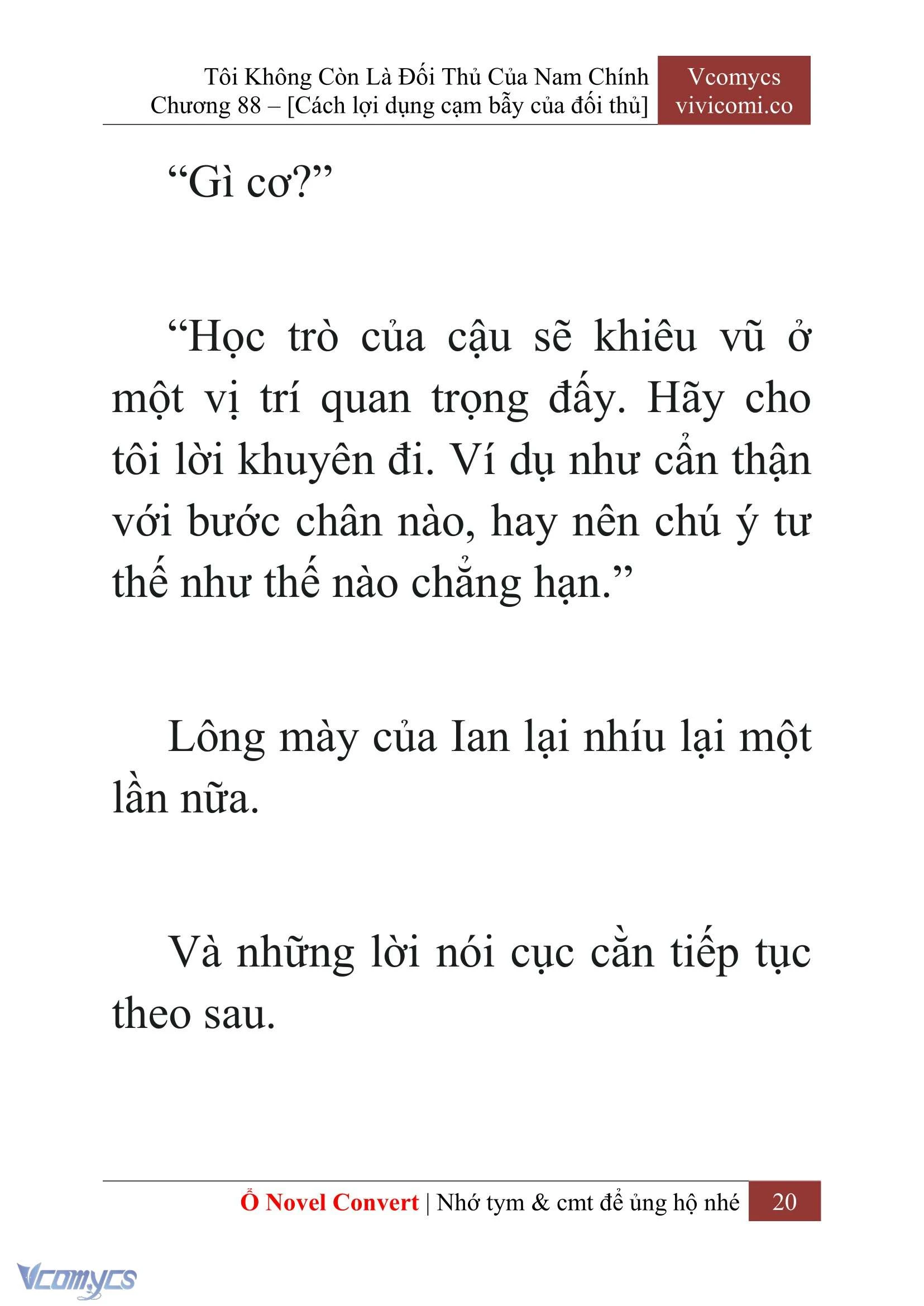 [Novel] Tôi Không Còn Là Đối Thủ Của Nam Chính Chapter  88 - 22