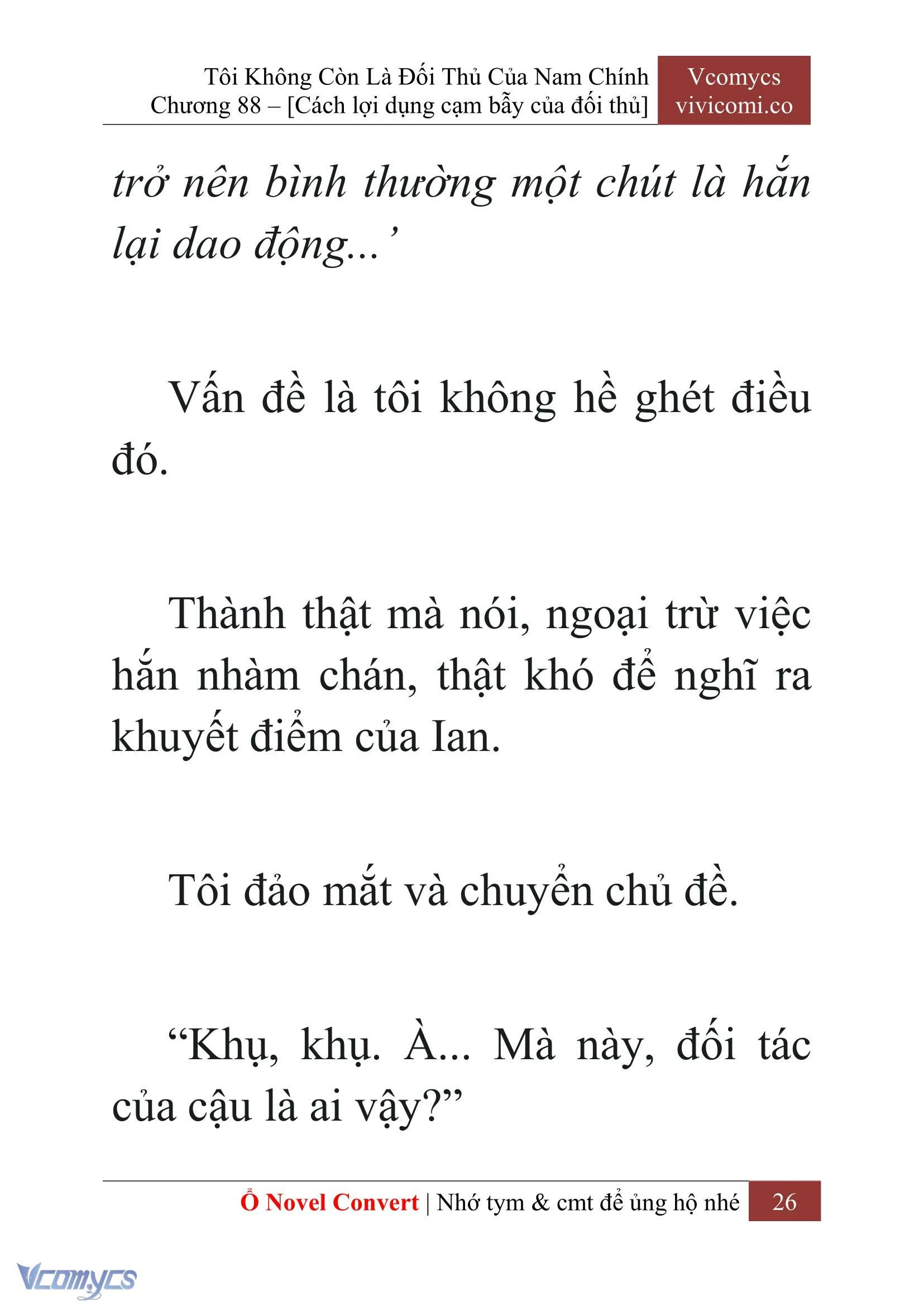 [Novel] Tôi Không Còn Là Đối Thủ Của Nam Chính Chapter  88 - 28