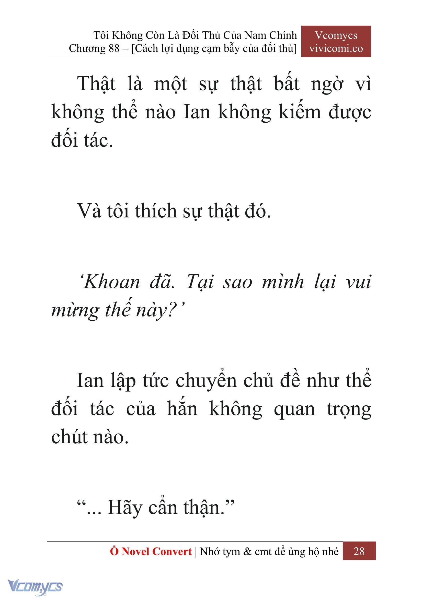 [Novel] Tôi Không Còn Là Đối Thủ Của Nam Chính Chapter  88 - 30