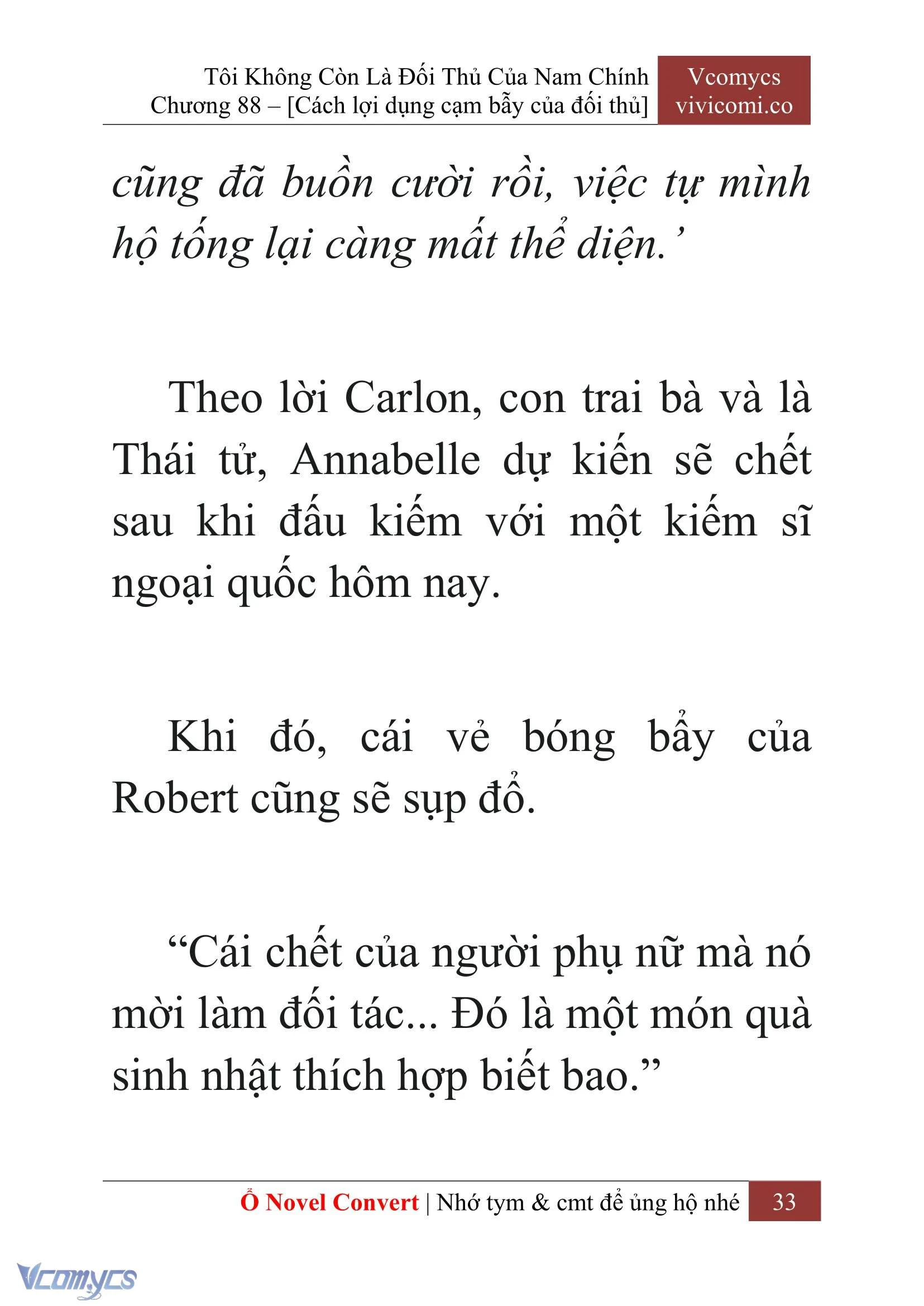 [Novel] Tôi Không Còn Là Đối Thủ Của Nam Chính Chapter  88 - 35