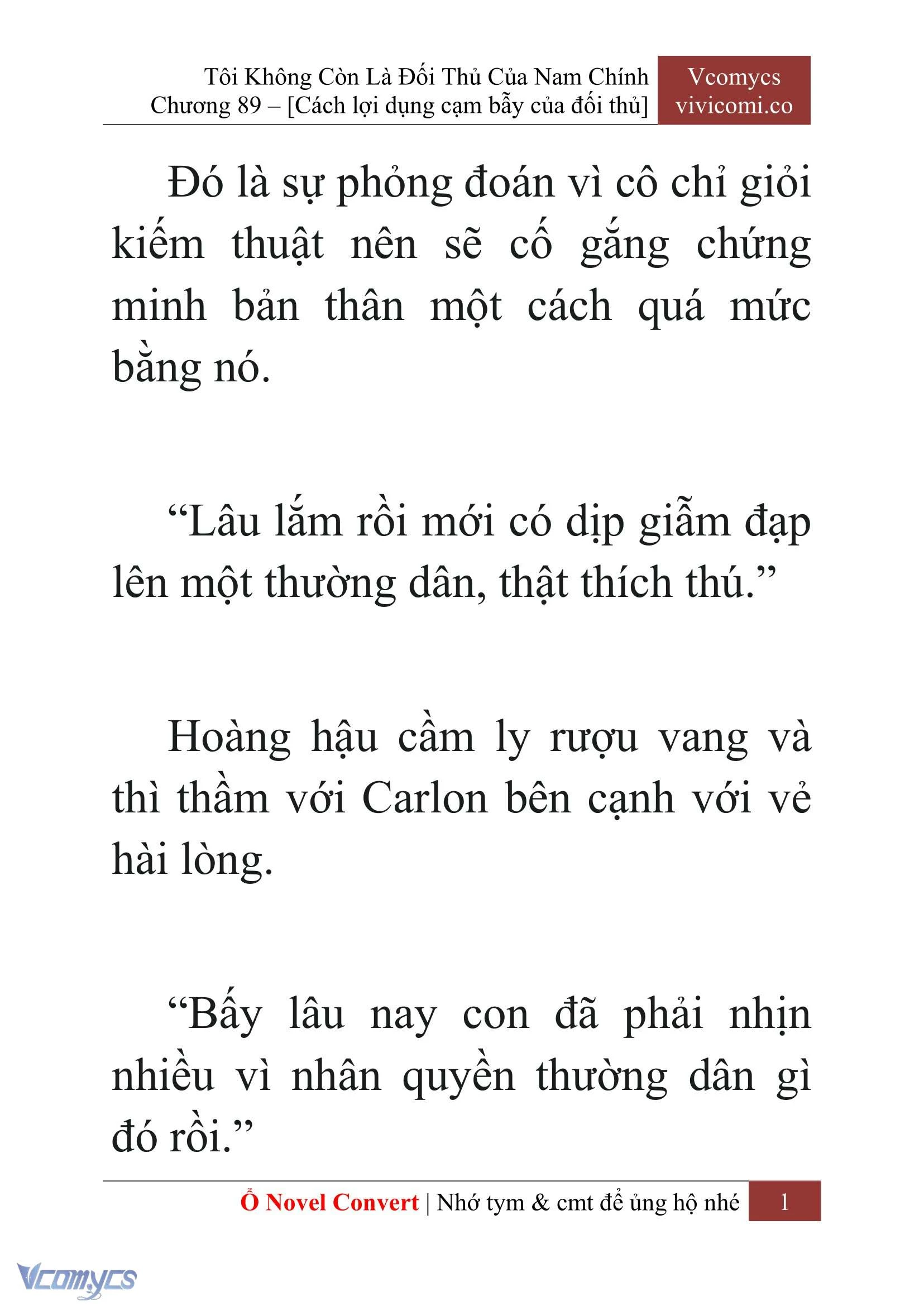 [Novel] Tôi Không Còn Là Đối Thủ Của Nam Chính Chapter  89 - 3