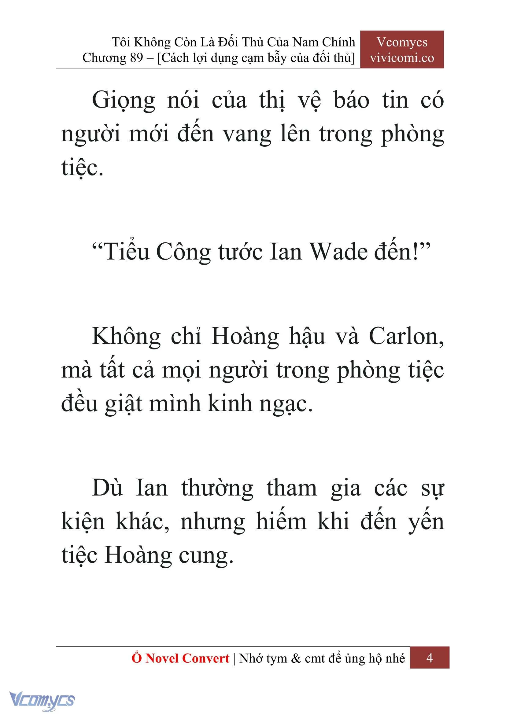 [Novel] Tôi Không Còn Là Đối Thủ Của Nam Chính Chapter  89 - 6