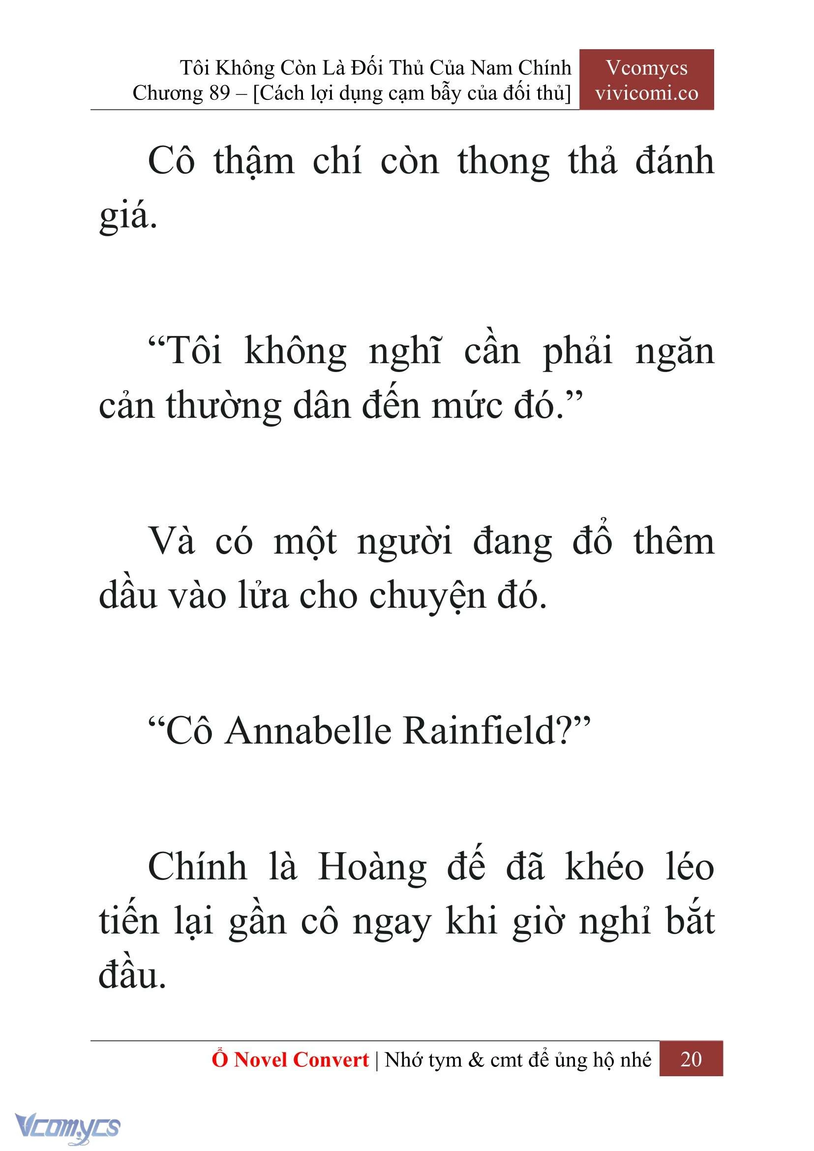 [Novel] Tôi Không Còn Là Đối Thủ Của Nam Chính Chapter  89 - 22