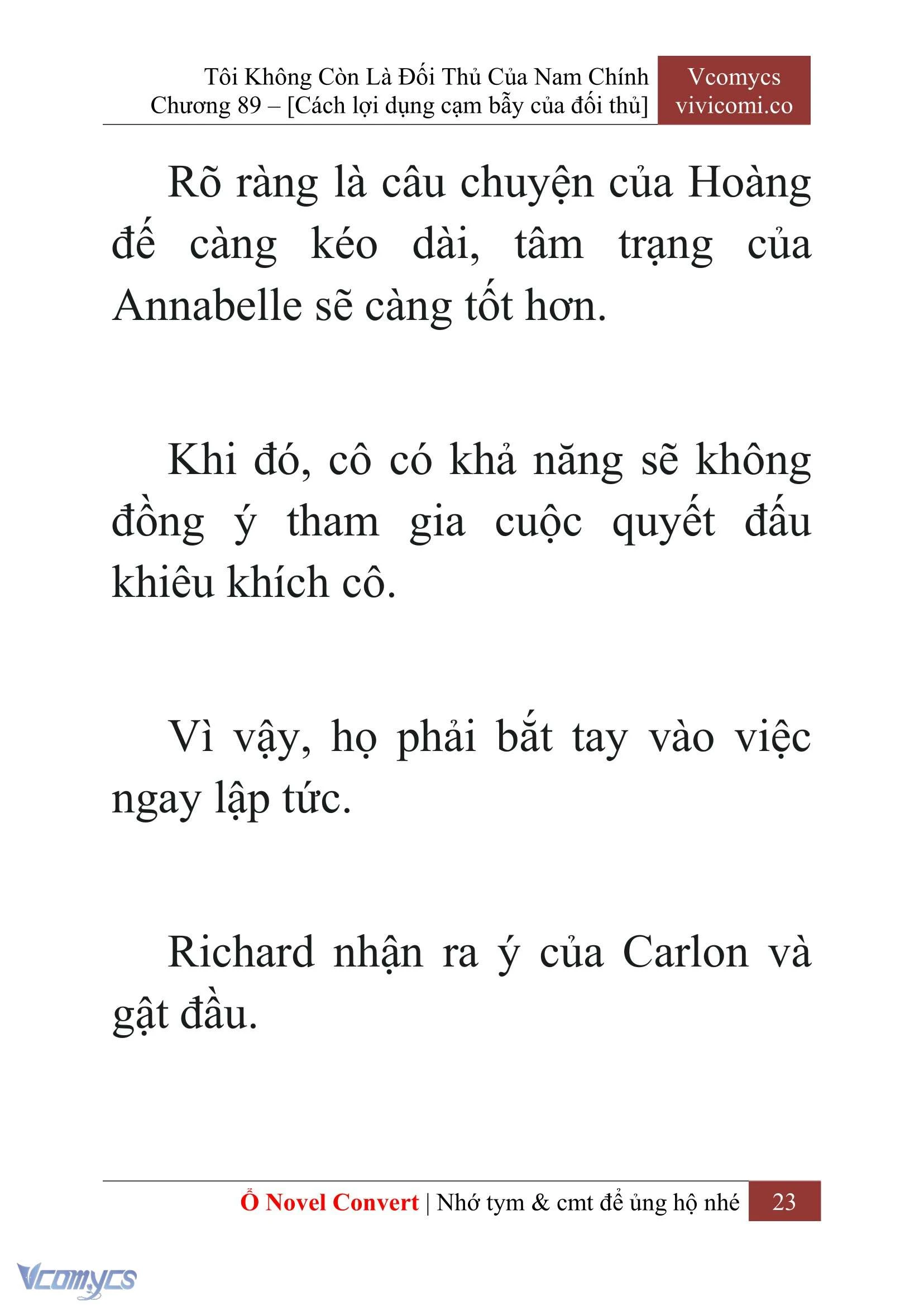 [Novel] Tôi Không Còn Là Đối Thủ Của Nam Chính Chapter  89 - 25