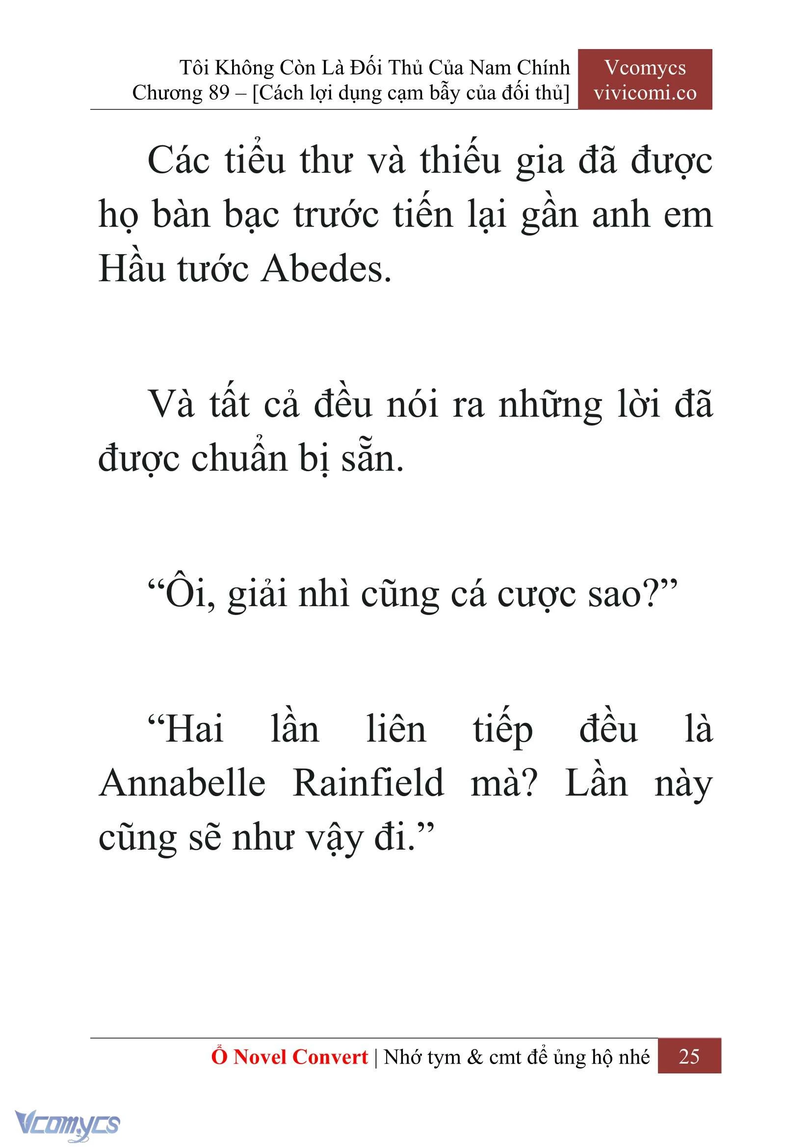 [Novel] Tôi Không Còn Là Đối Thủ Của Nam Chính Chapter  89 - 27