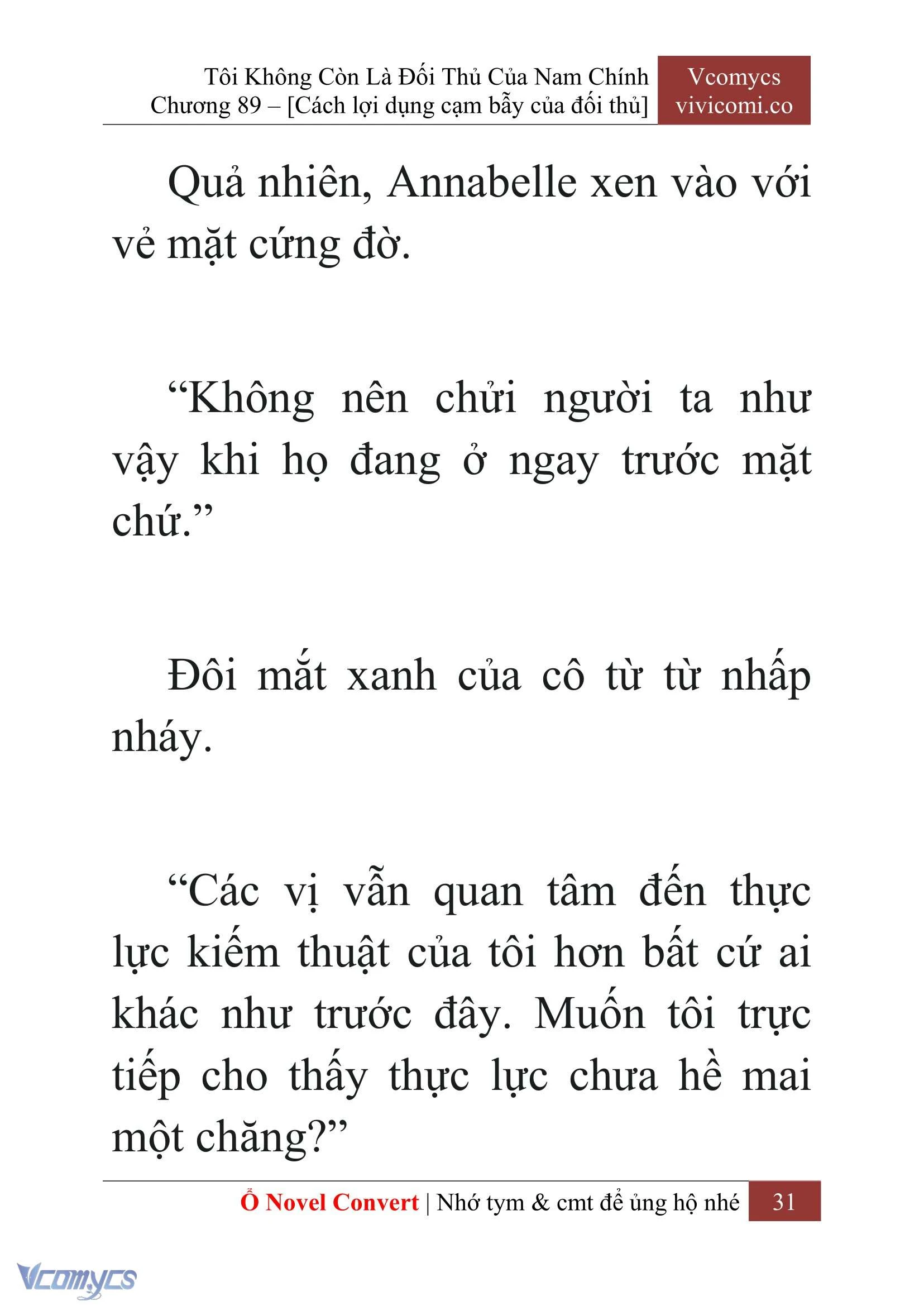 [Novel] Tôi Không Còn Là Đối Thủ Của Nam Chính Chapter  89 - 33