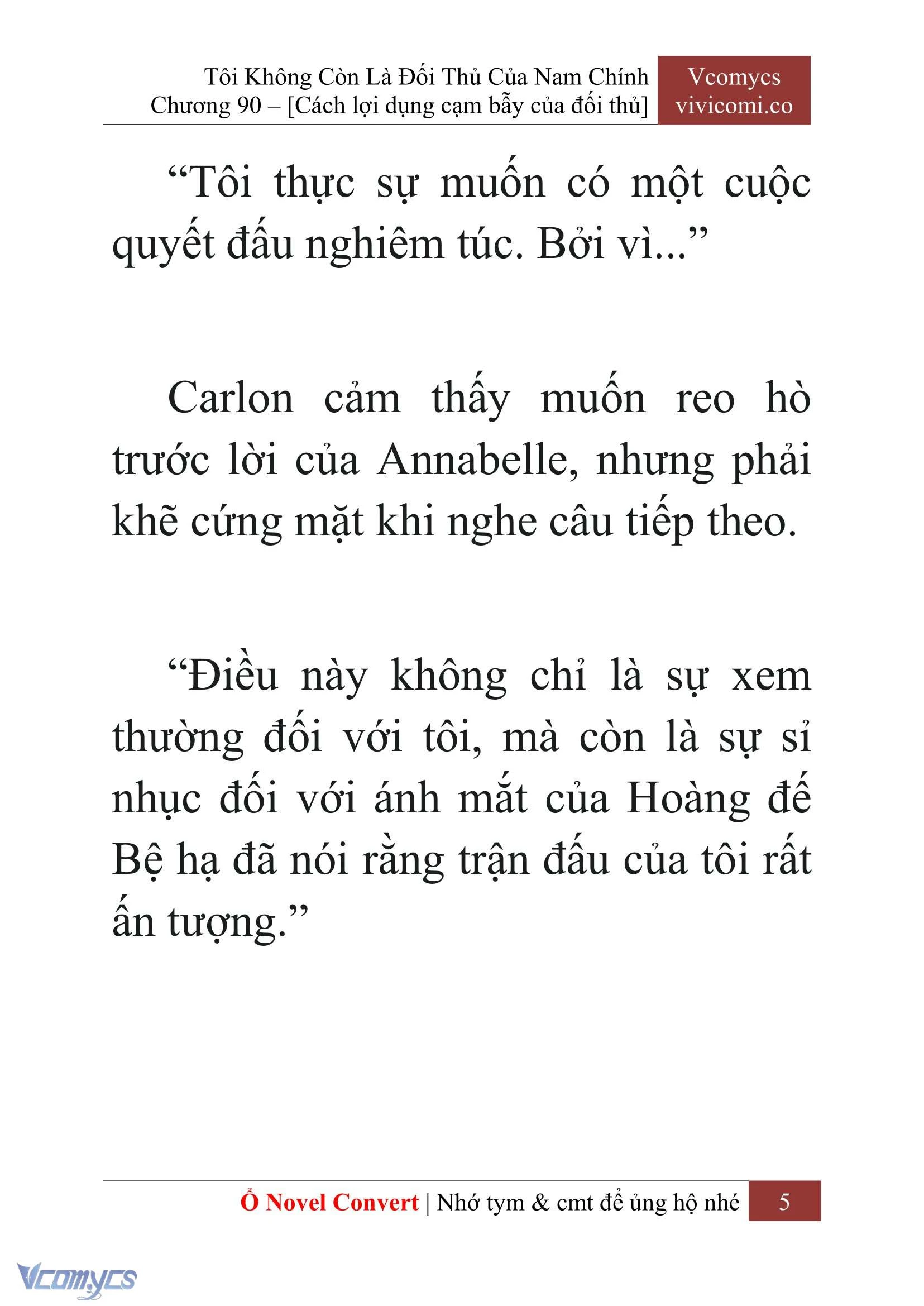 [Novel] Tôi Không Còn Là Đối Thủ Của Nam Chính Chapter  90 - 7