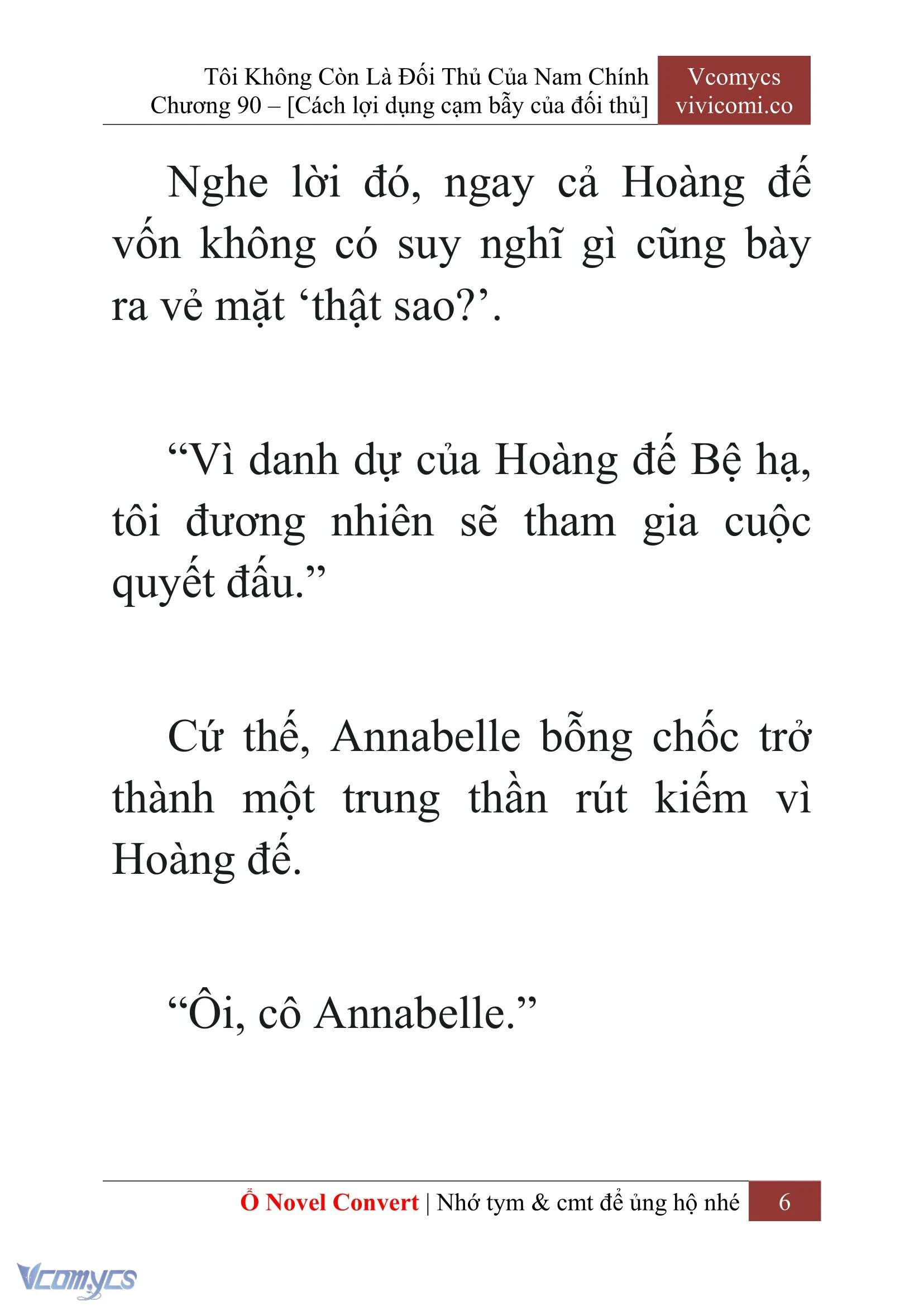 [Novel] Tôi Không Còn Là Đối Thủ Của Nam Chính Chapter  90 - 8