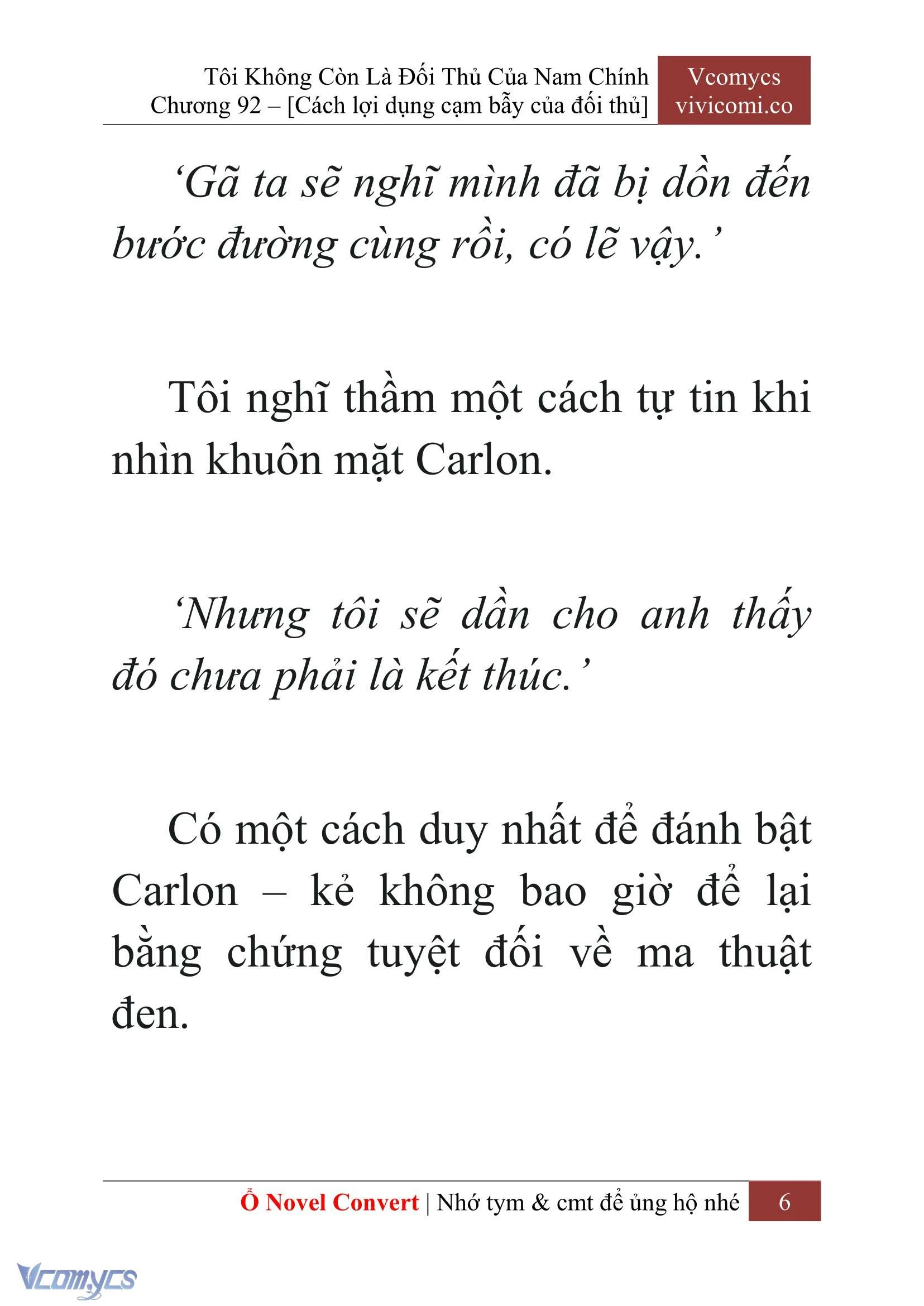 [Novel] Tôi Không Còn Là Đối Thủ Của Nam Chính Chapter  92 - 8