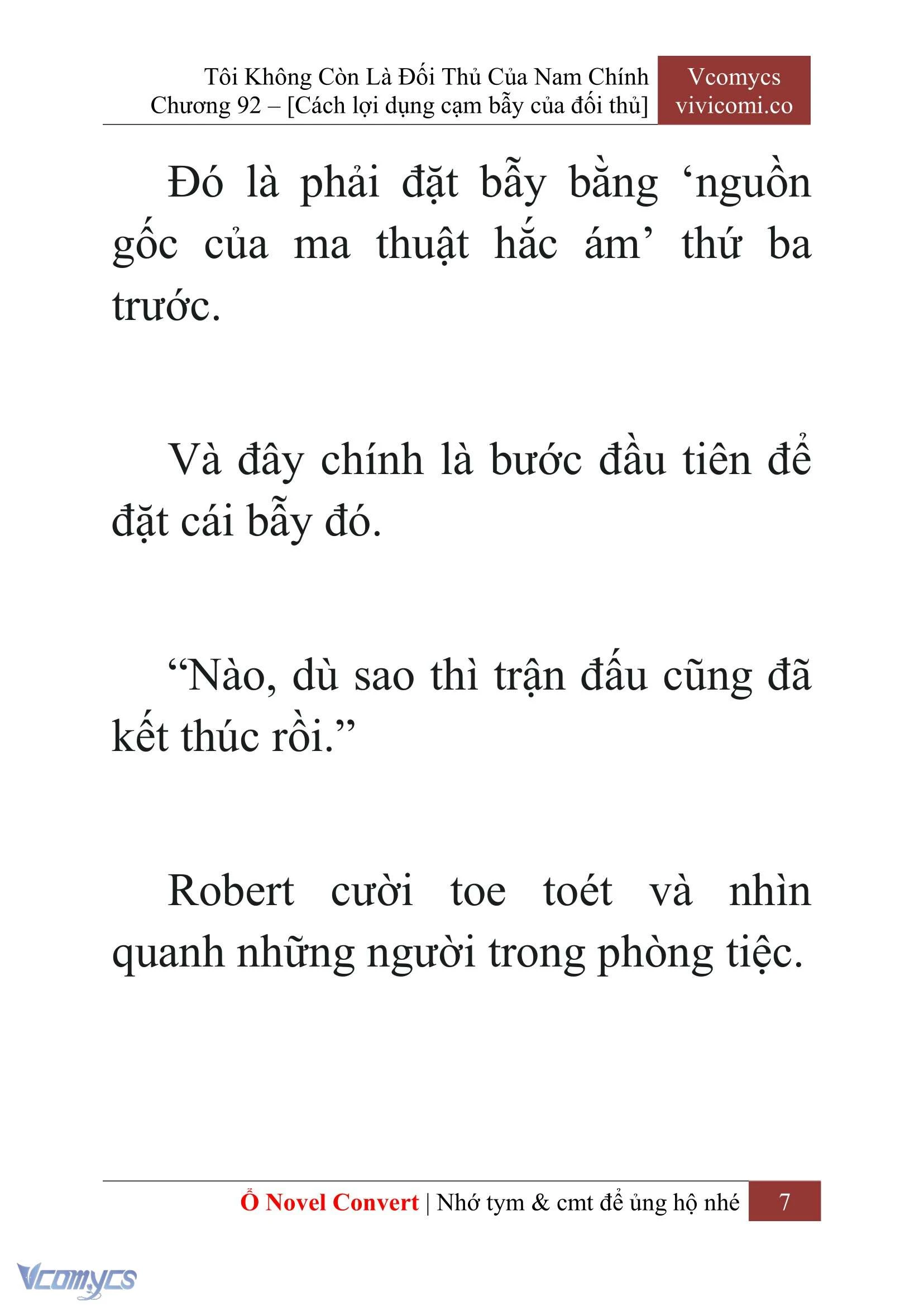 [Novel] Tôi Không Còn Là Đối Thủ Của Nam Chính Chapter  92 - 9
