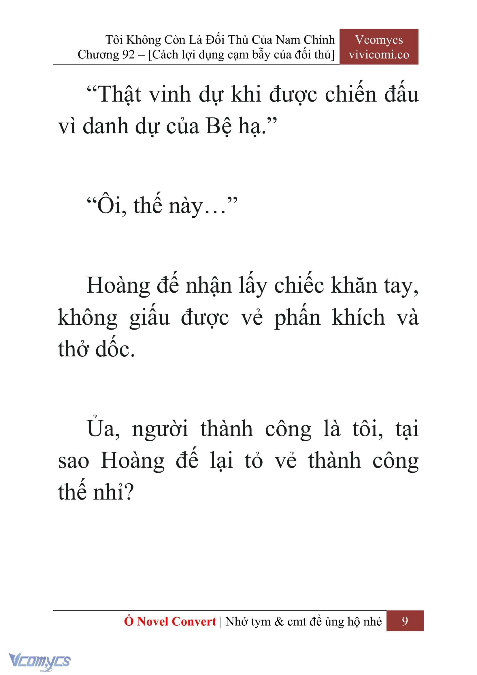 [Novel] Tôi Không Còn Là Đối Thủ Của Nam Chính Chapter  92 - 11