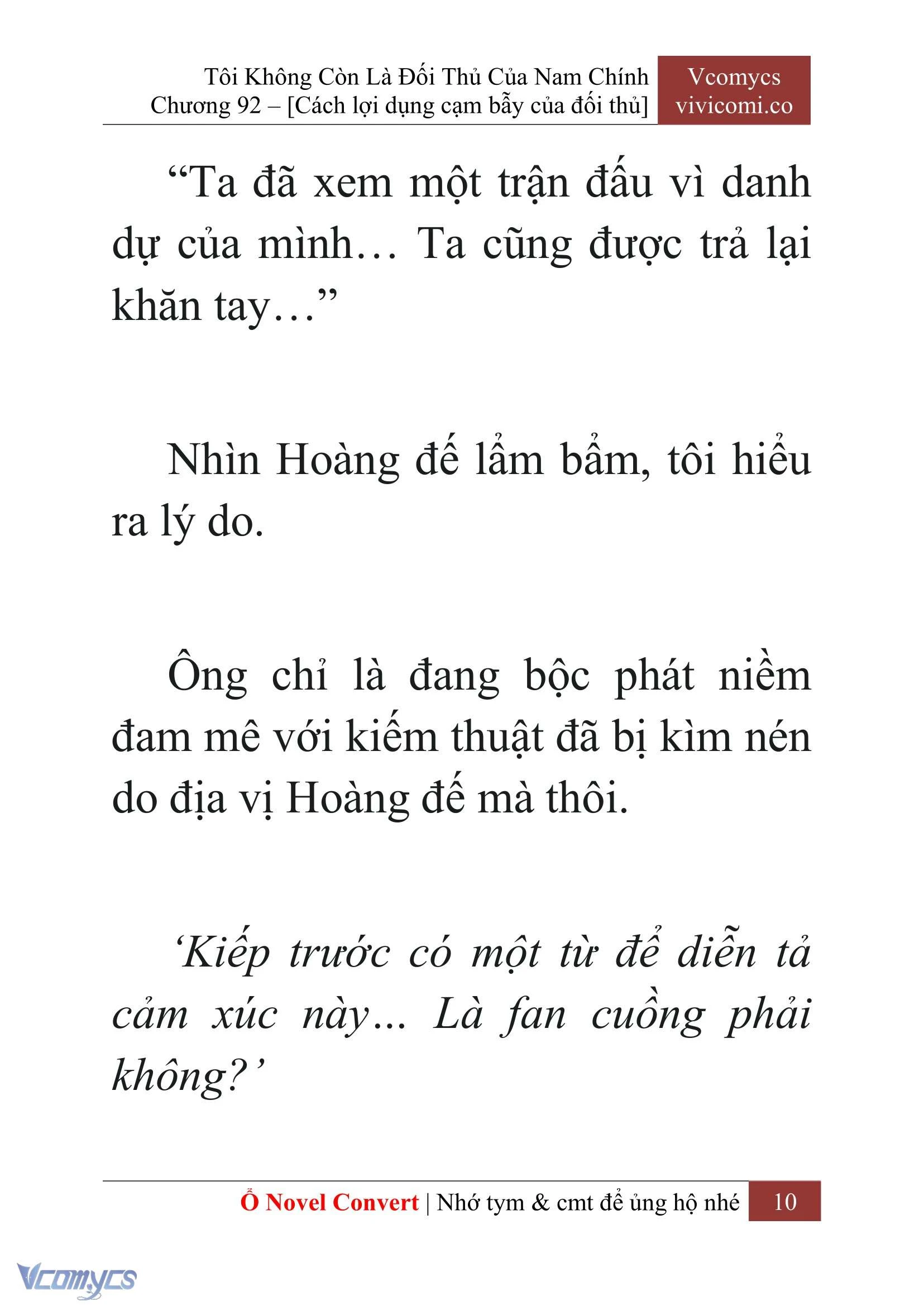 [Novel] Tôi Không Còn Là Đối Thủ Của Nam Chính Chapter  92 - 12