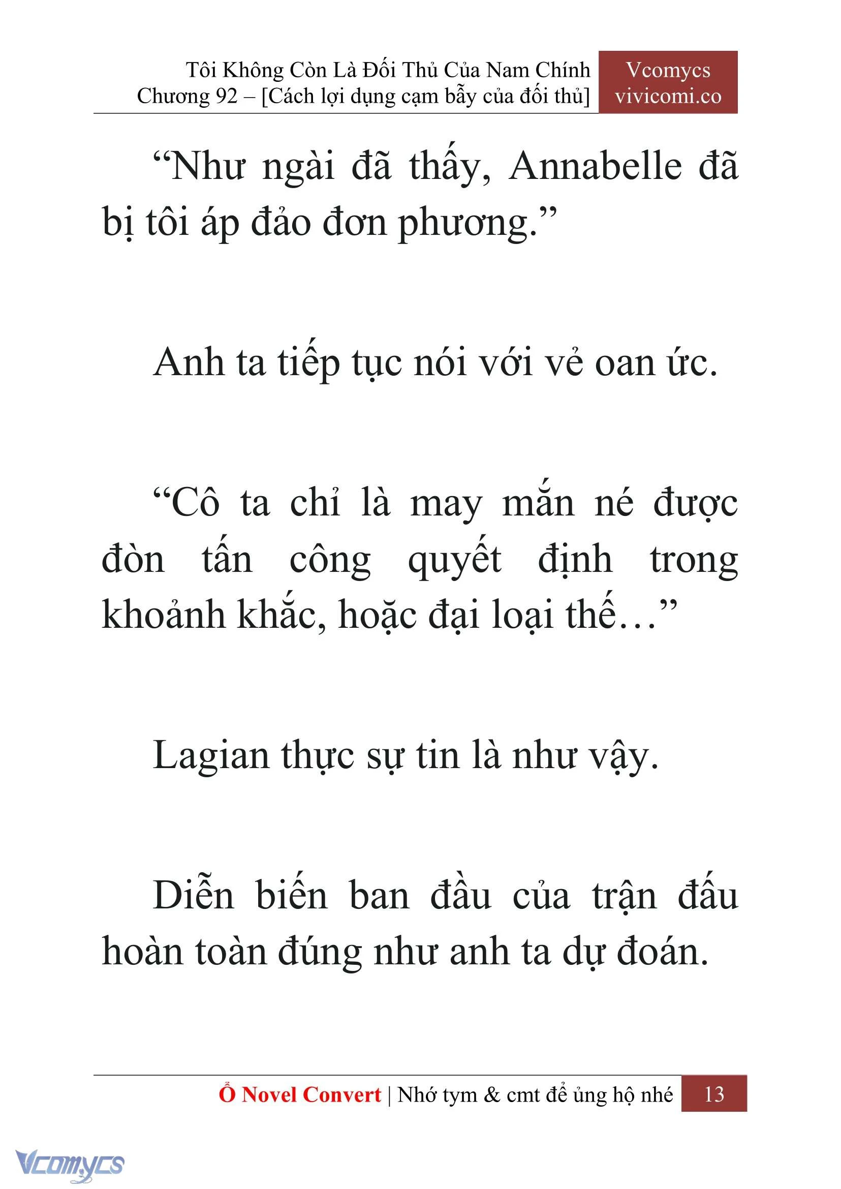 [Novel] Tôi Không Còn Là Đối Thủ Của Nam Chính Chapter  92 - 15