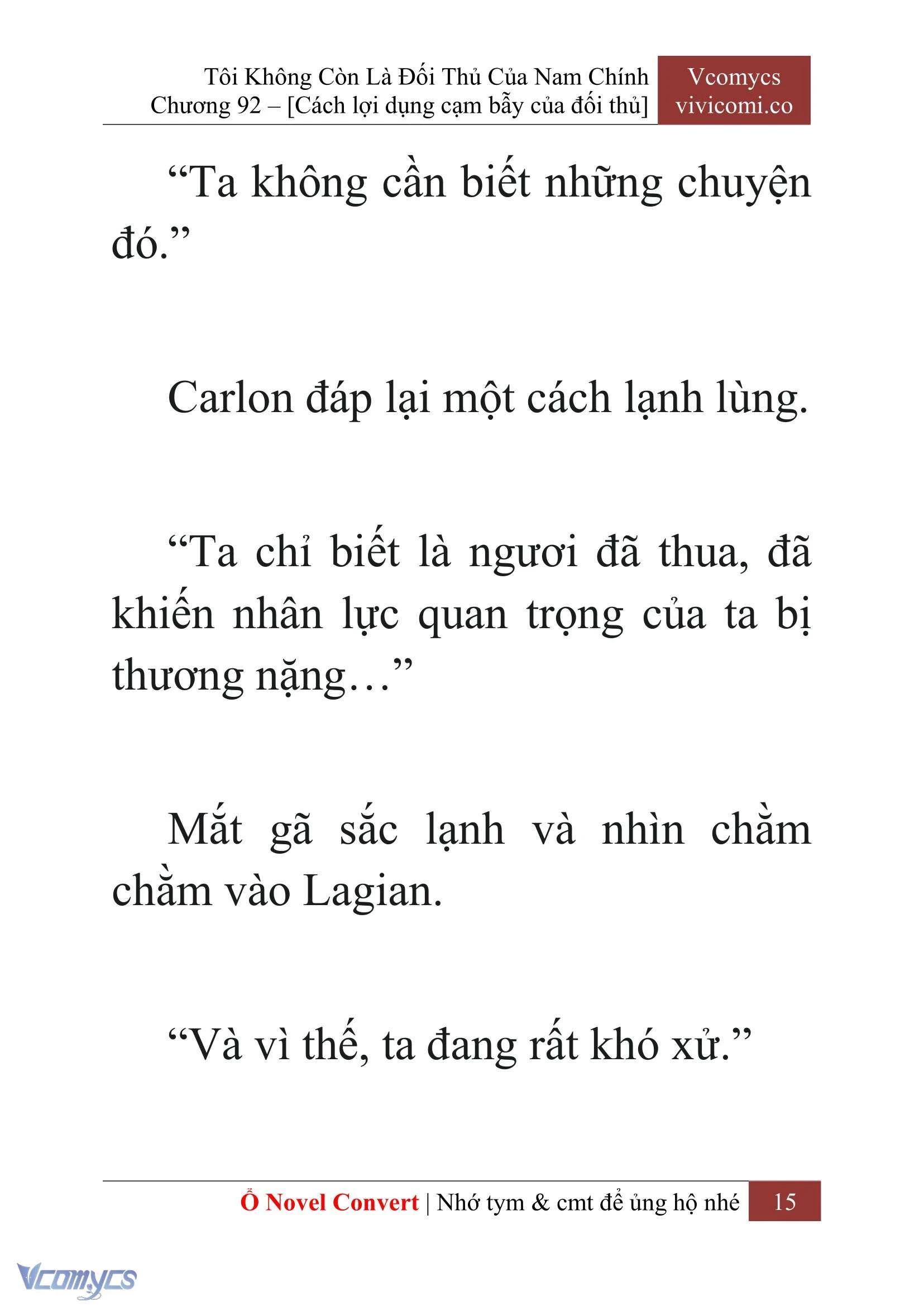 [Novel] Tôi Không Còn Là Đối Thủ Của Nam Chính Chapter  92 - 17
