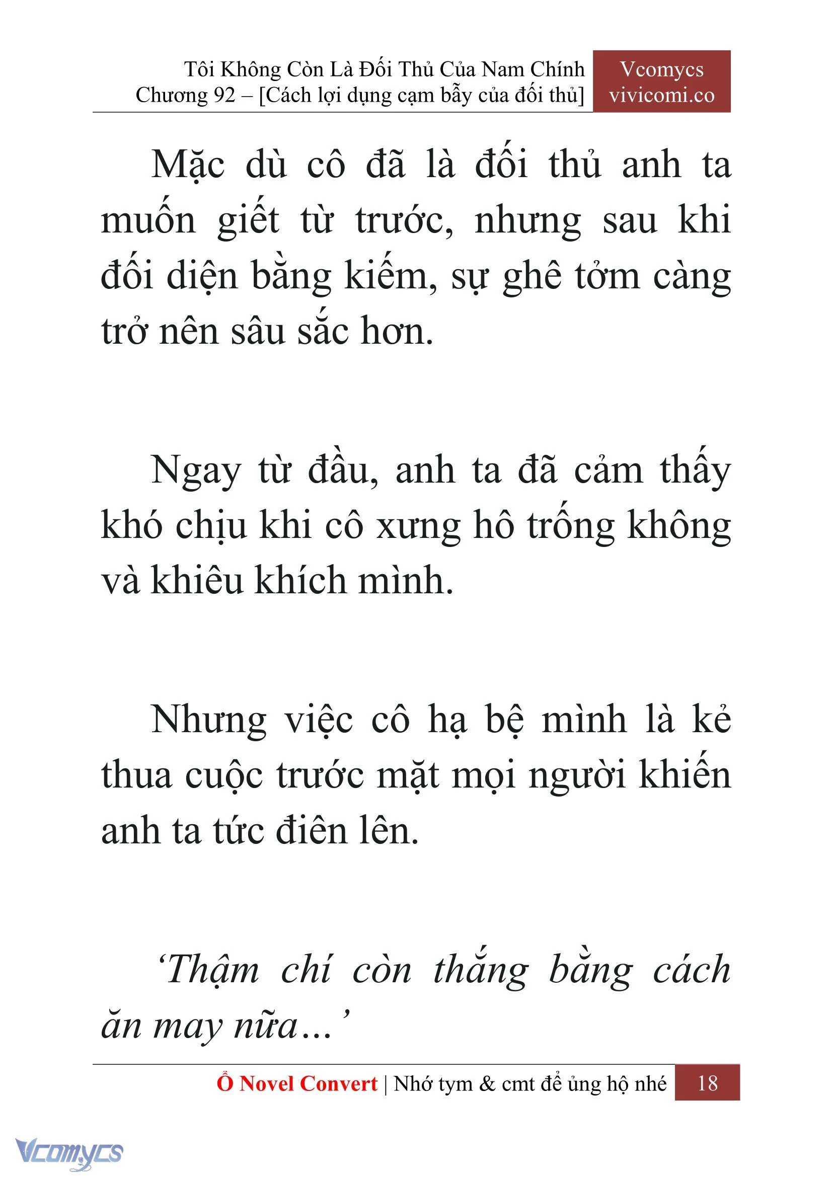 [Novel] Tôi Không Còn Là Đối Thủ Của Nam Chính Chapter  92 - 20