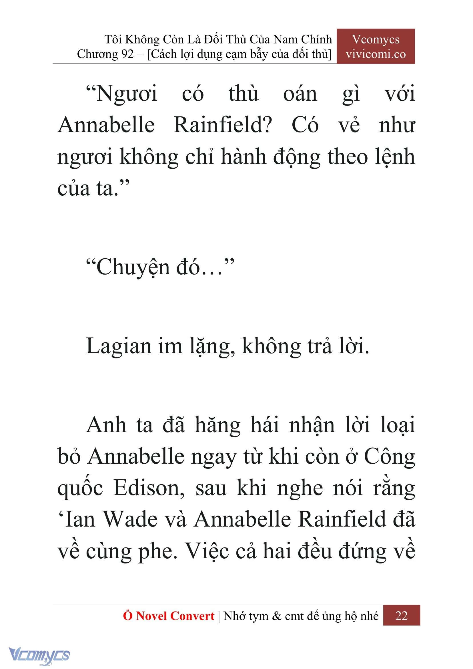 [Novel] Tôi Không Còn Là Đối Thủ Của Nam Chính Chapter  92 - 24