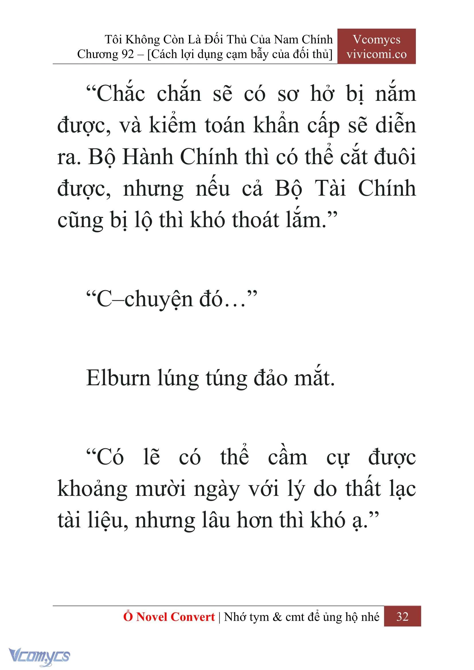 [Novel] Tôi Không Còn Là Đối Thủ Của Nam Chính Chapter  92 - 34