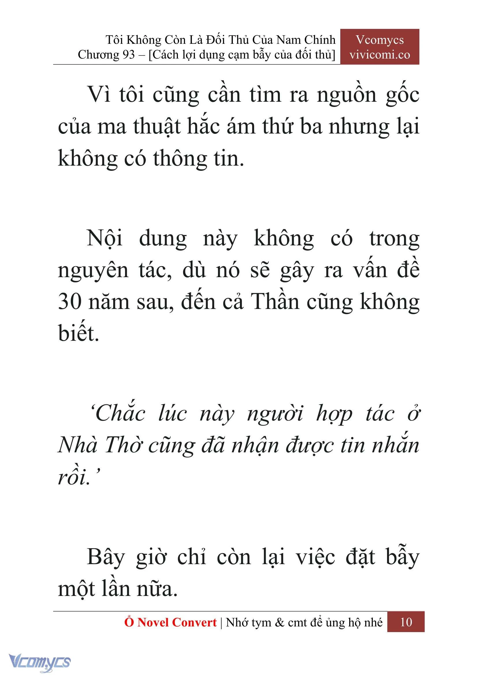 [Novel] Tôi Không Còn Là Đối Thủ Của Nam Chính Chapter  93 - 12