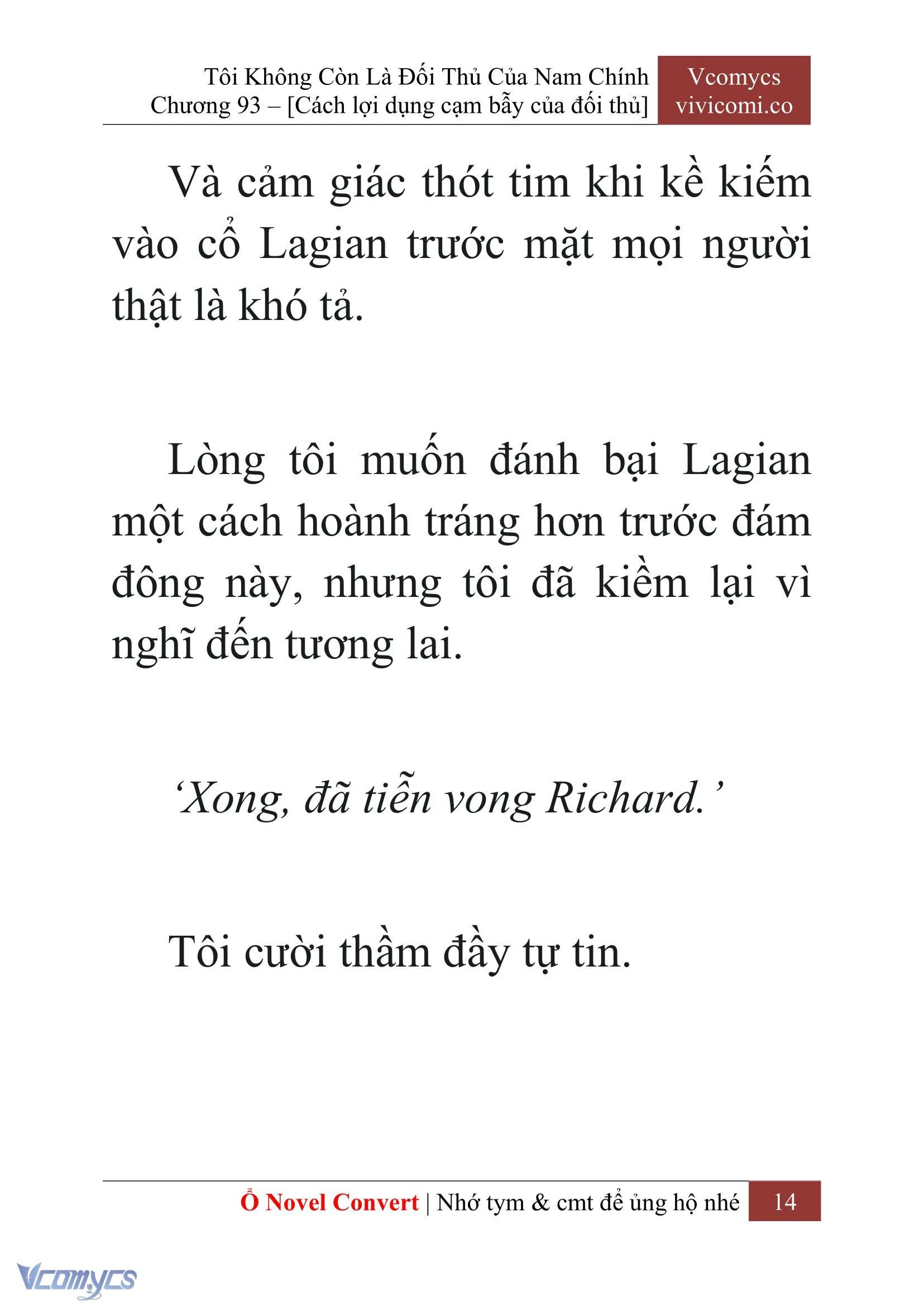 [Novel] Tôi Không Còn Là Đối Thủ Của Nam Chính Chapter  93 - 16