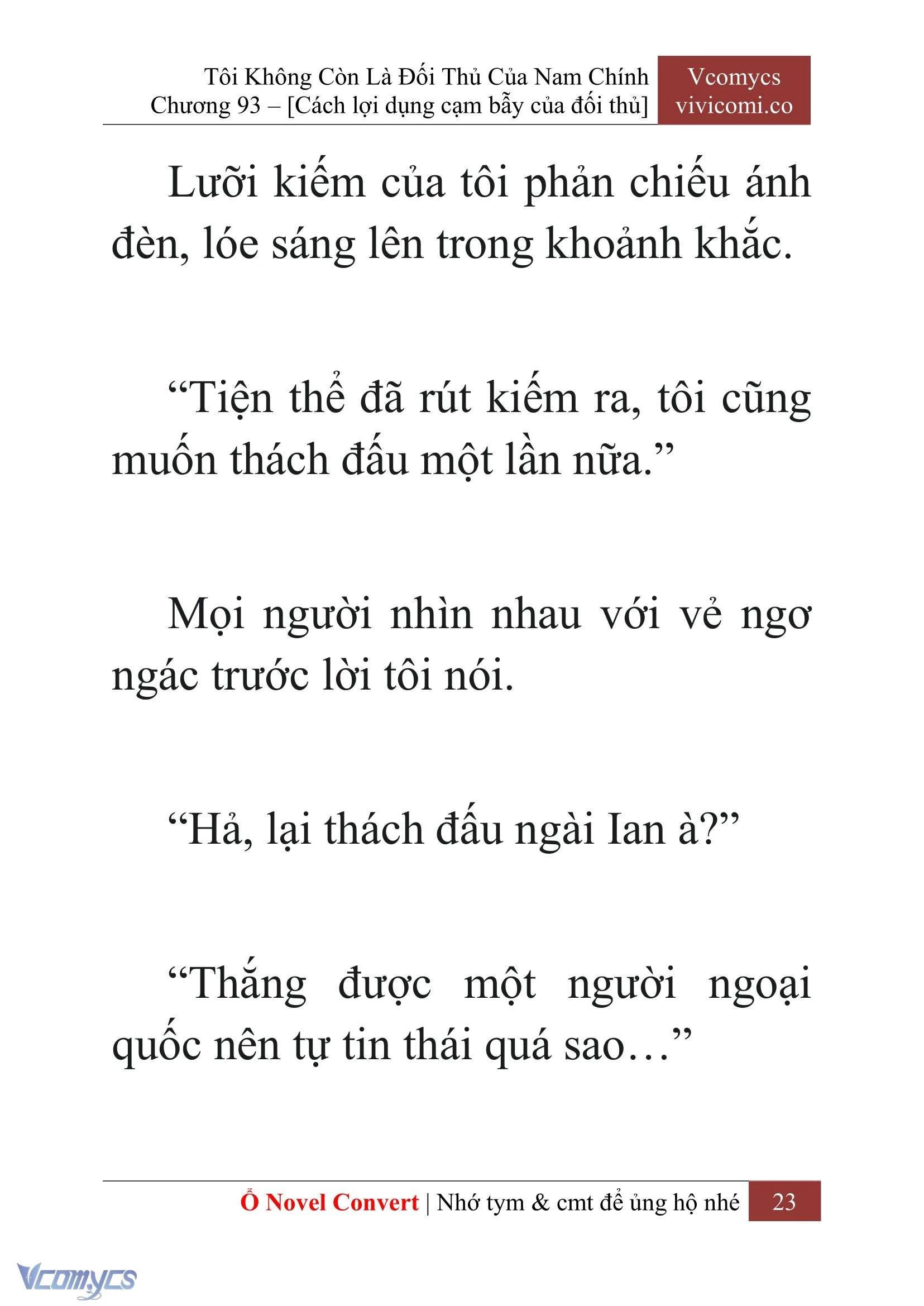 [Novel] Tôi Không Còn Là Đối Thủ Của Nam Chính Chapter  93 - 25