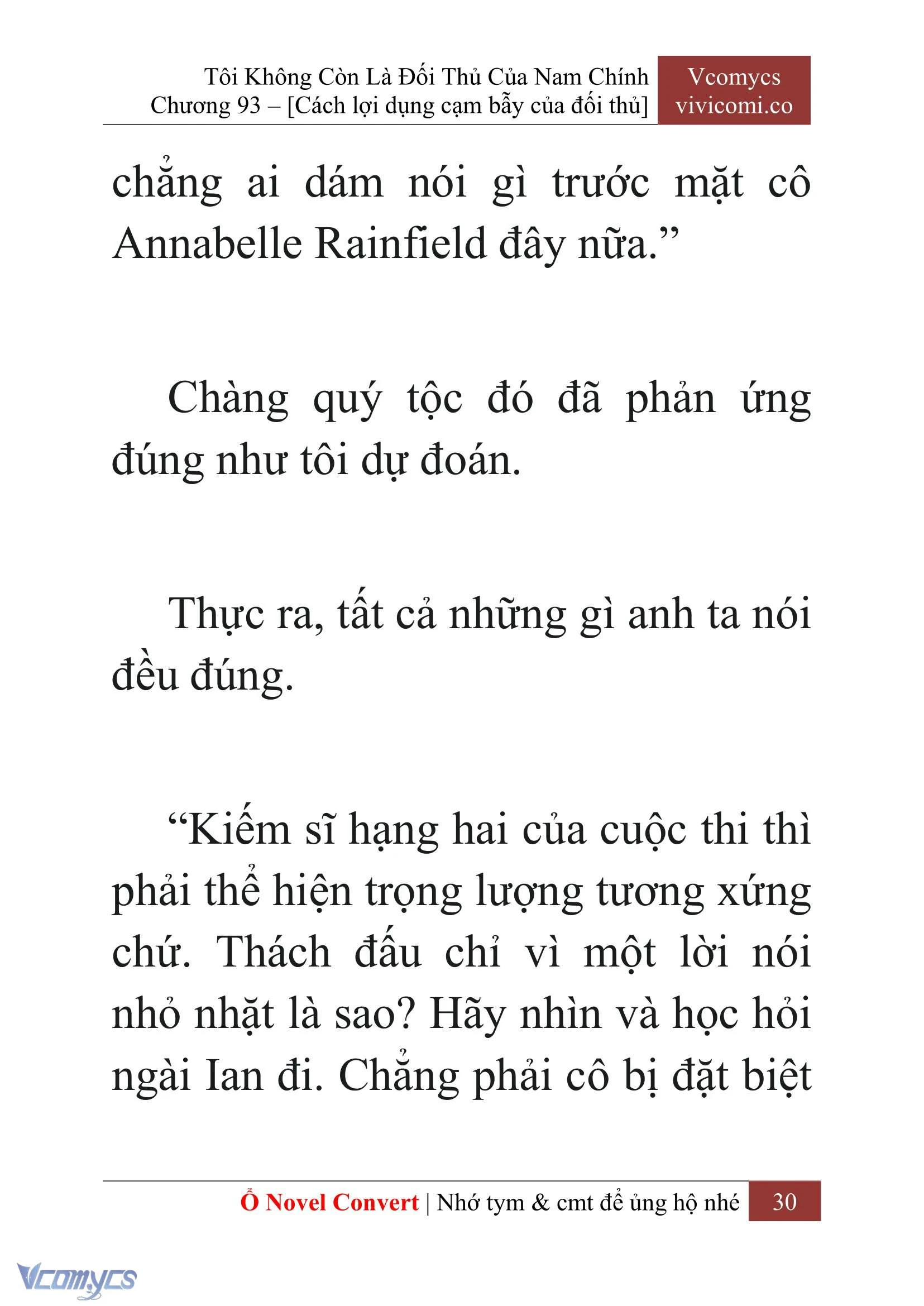 [Novel] Tôi Không Còn Là Đối Thủ Của Nam Chính Chapter  93 - 32