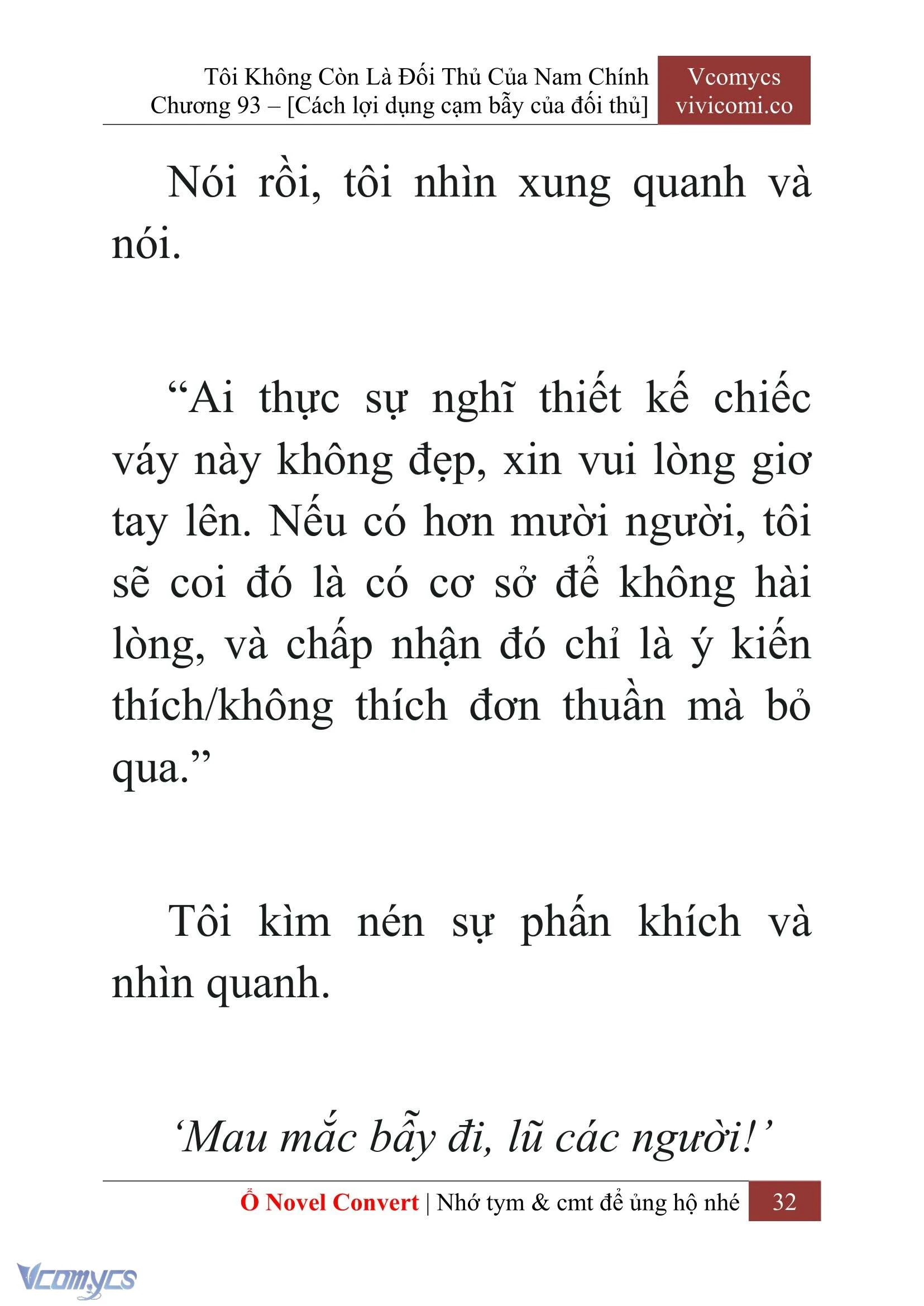 [Novel] Tôi Không Còn Là Đối Thủ Của Nam Chính Chapter  93 - 34