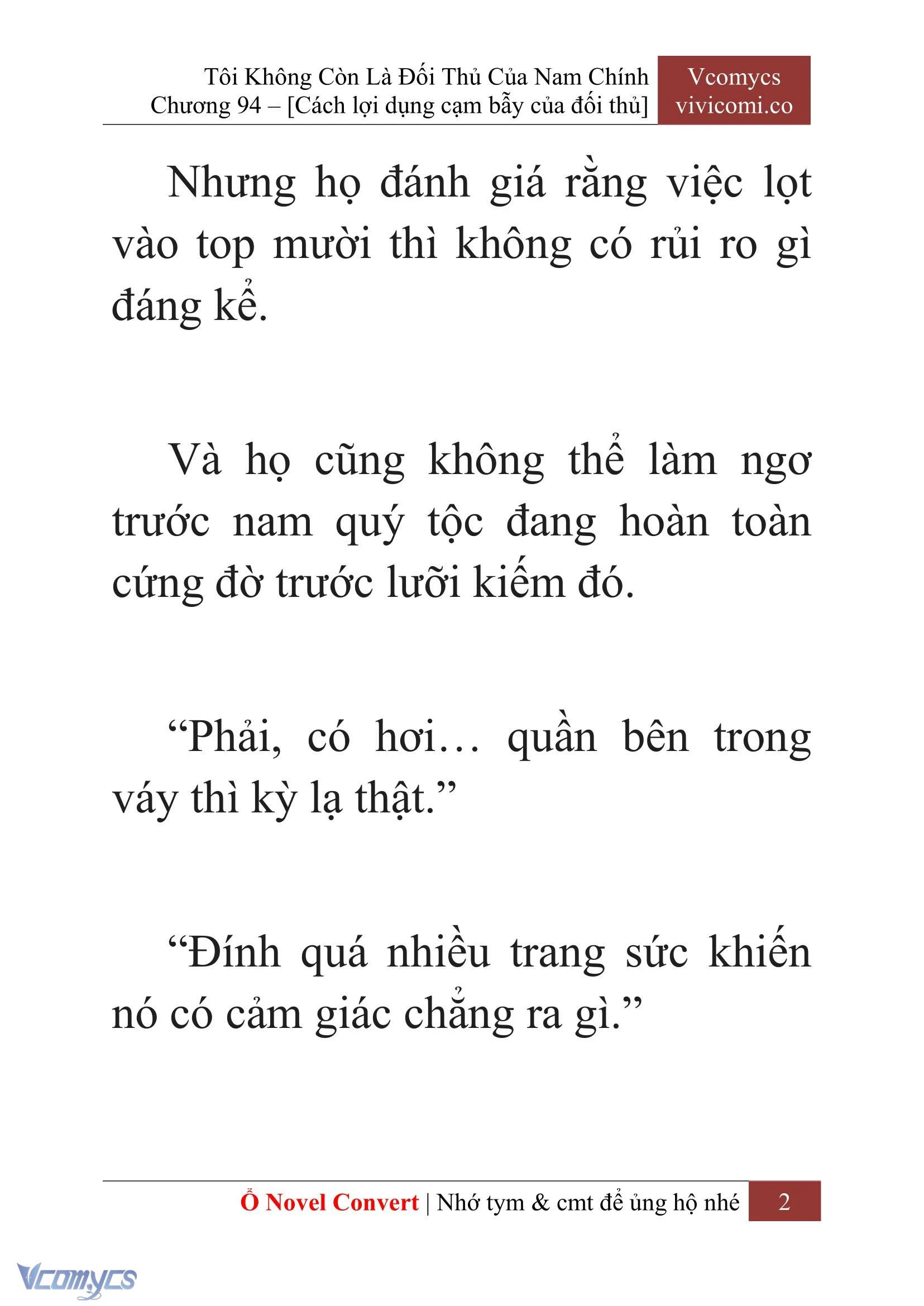 [Novel] Tôi Không Còn Là Đối Thủ Của Nam Chính Chapter  94 - 4