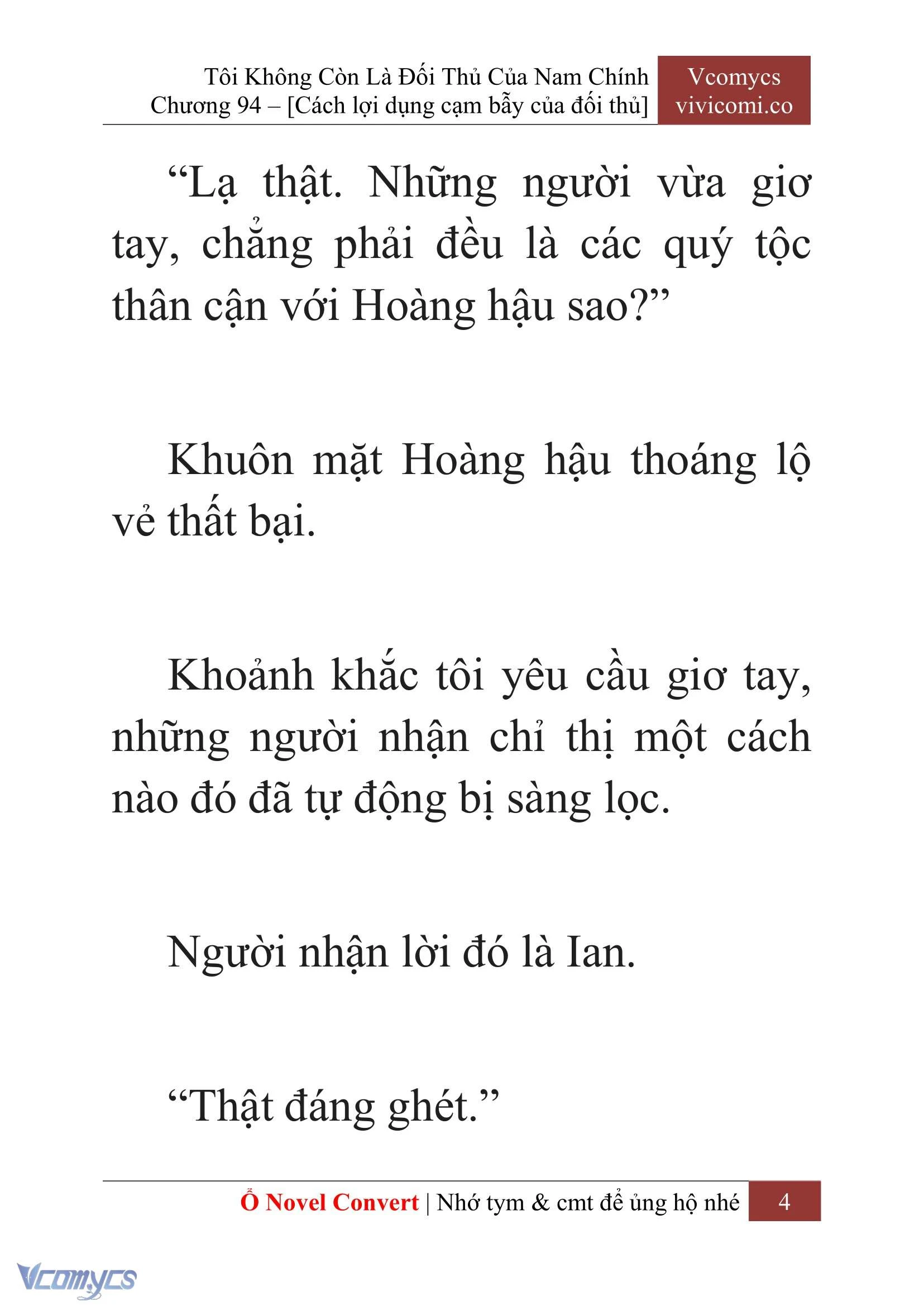 [Novel] Tôi Không Còn Là Đối Thủ Của Nam Chính Chapter  94 - 6