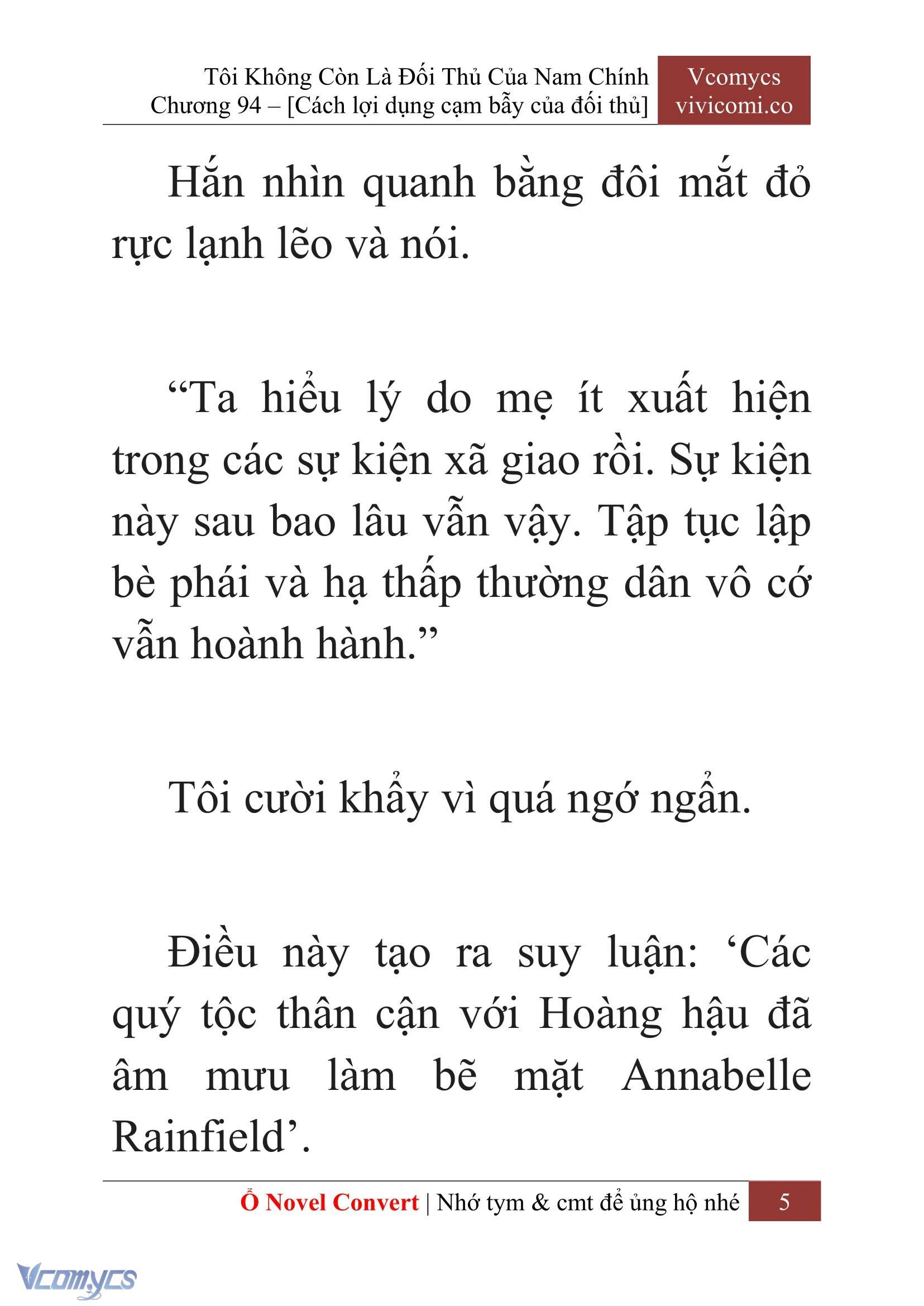 [Novel] Tôi Không Còn Là Đối Thủ Của Nam Chính Chapter  94 - 7