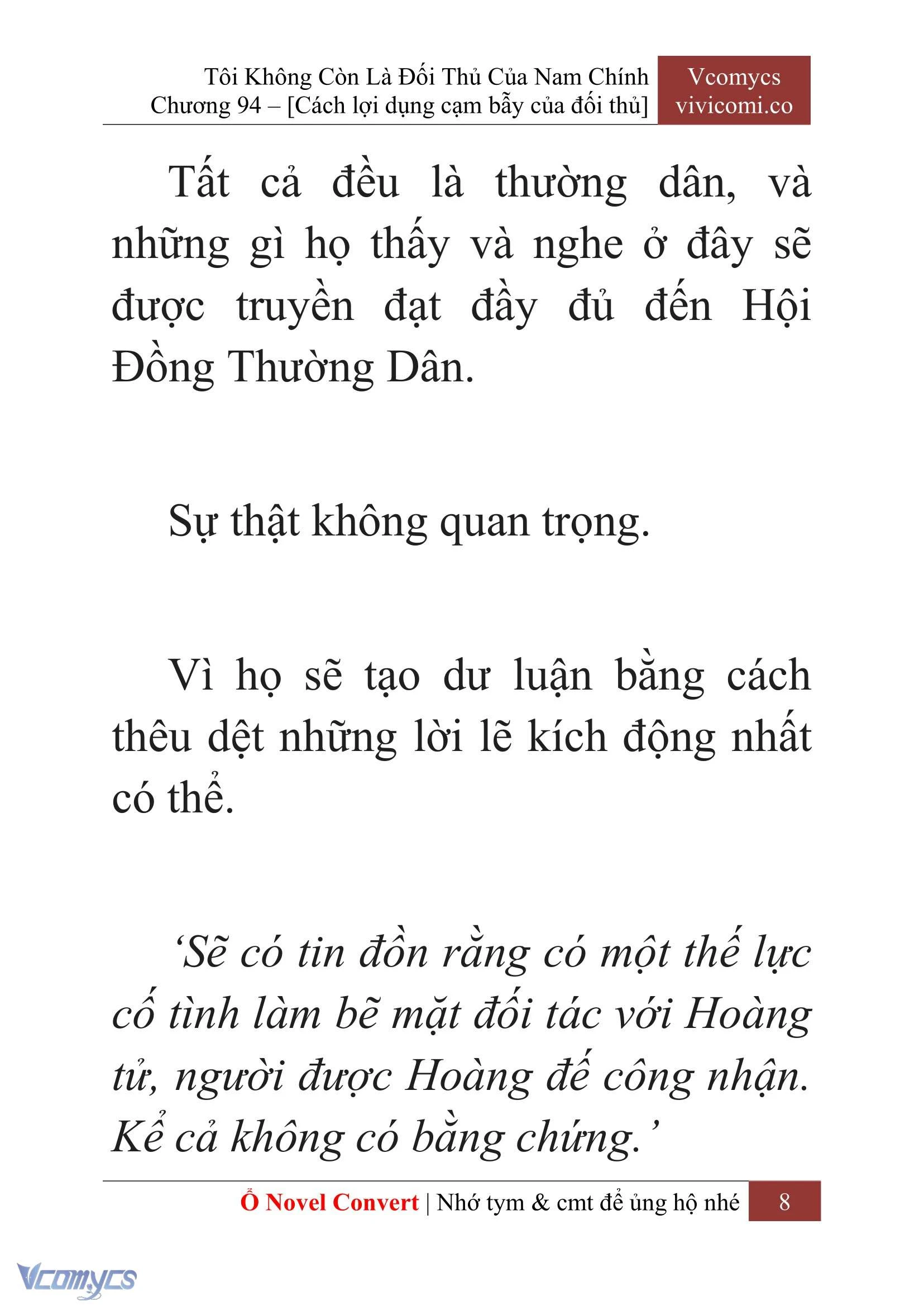 [Novel] Tôi Không Còn Là Đối Thủ Của Nam Chính Chapter  94 - 10