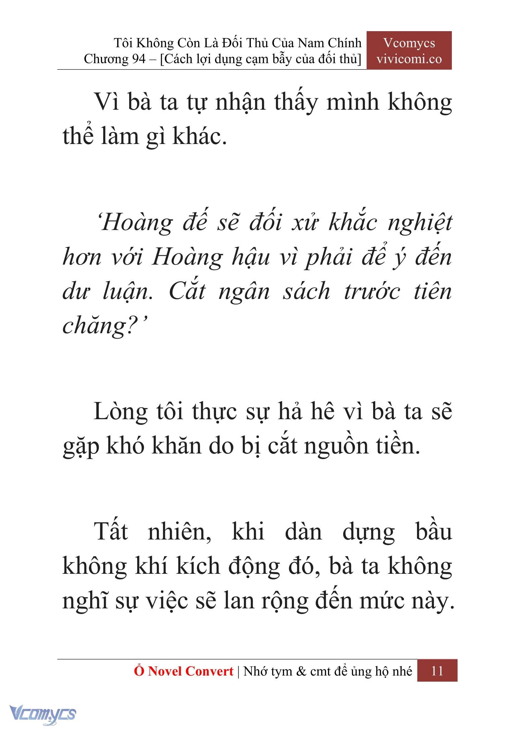 [Novel] Tôi Không Còn Là Đối Thủ Của Nam Chính Chapter  94 - 13
