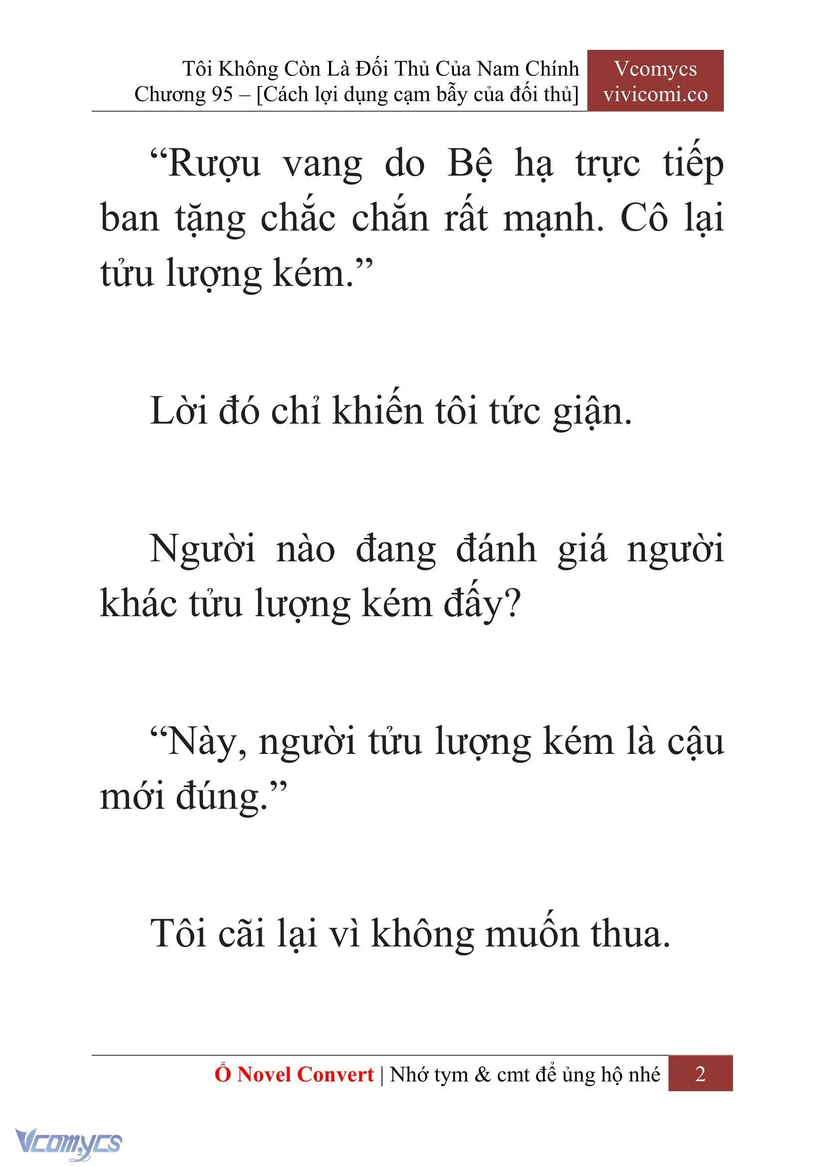 [Novel] Tôi Không Còn Là Đối Thủ Của Nam Chính Chapter  95 - 4