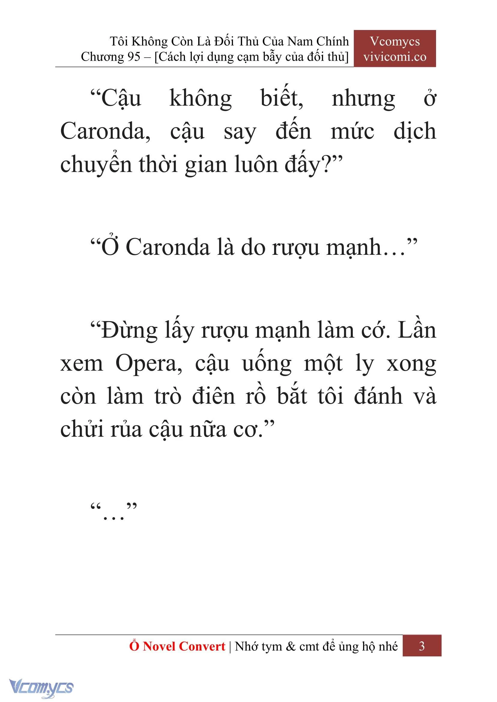 [Novel] Tôi Không Còn Là Đối Thủ Của Nam Chính Chapter  95 - 5