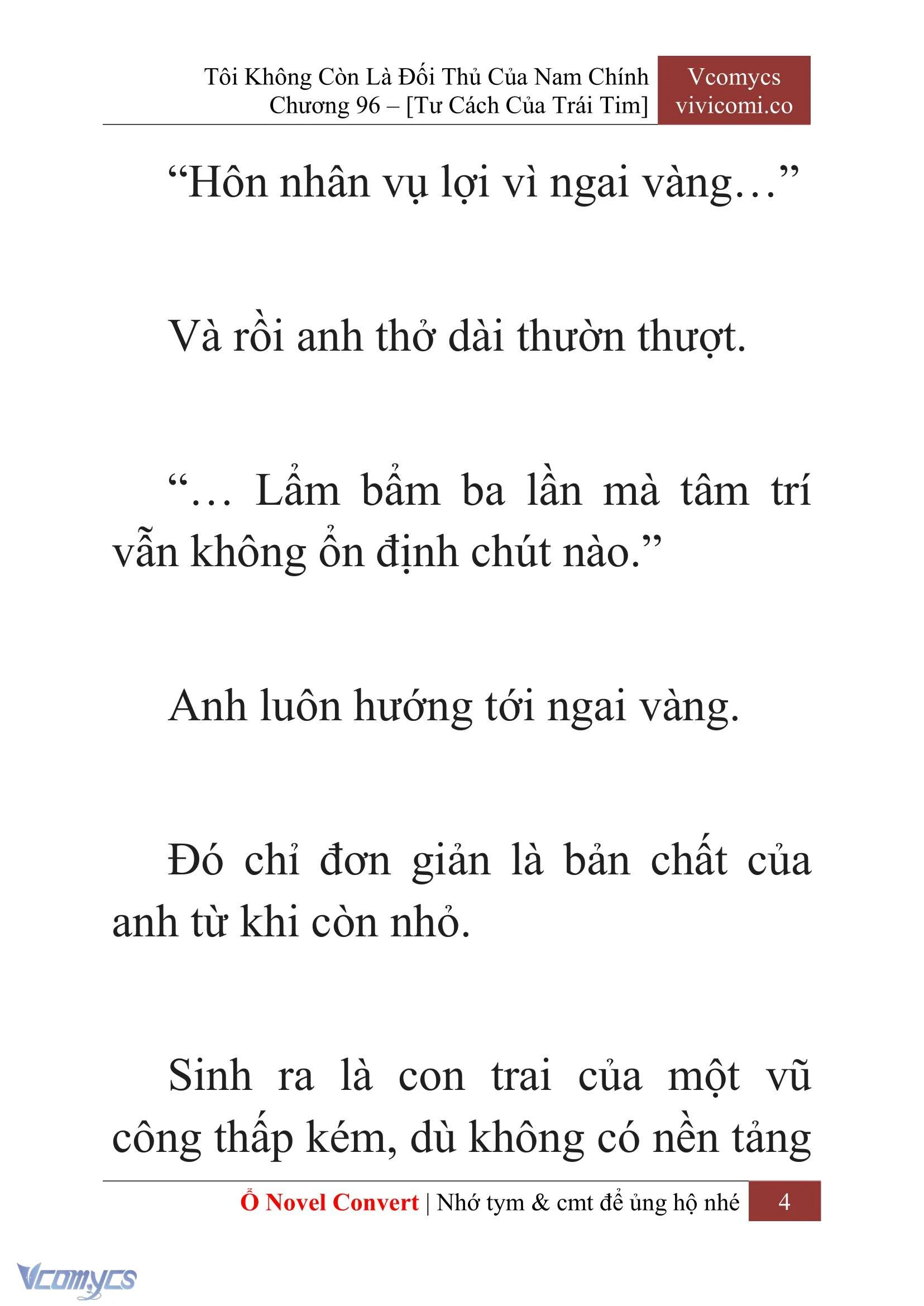 [Novel] Tôi Không Còn Là Đối Thủ Của Nam Chính Chapter  96 - 6