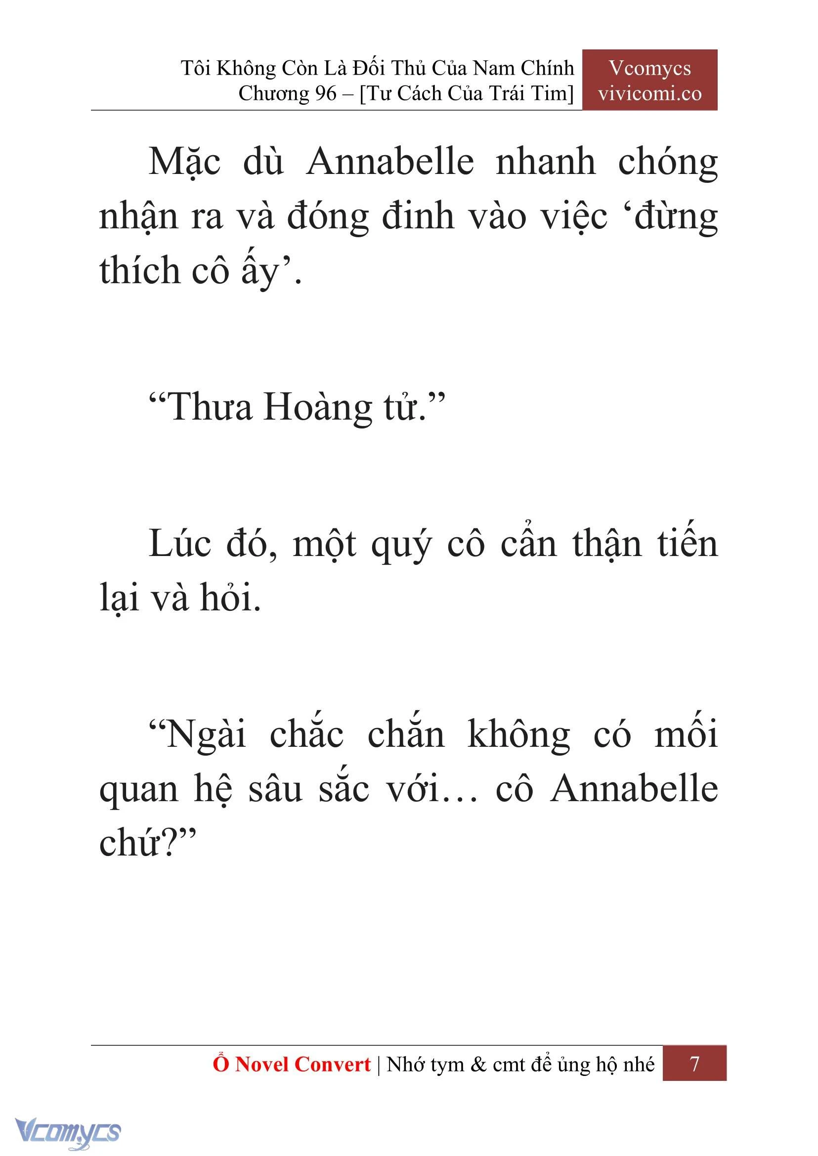 [Novel] Tôi Không Còn Là Đối Thủ Của Nam Chính Chapter  96 - 9