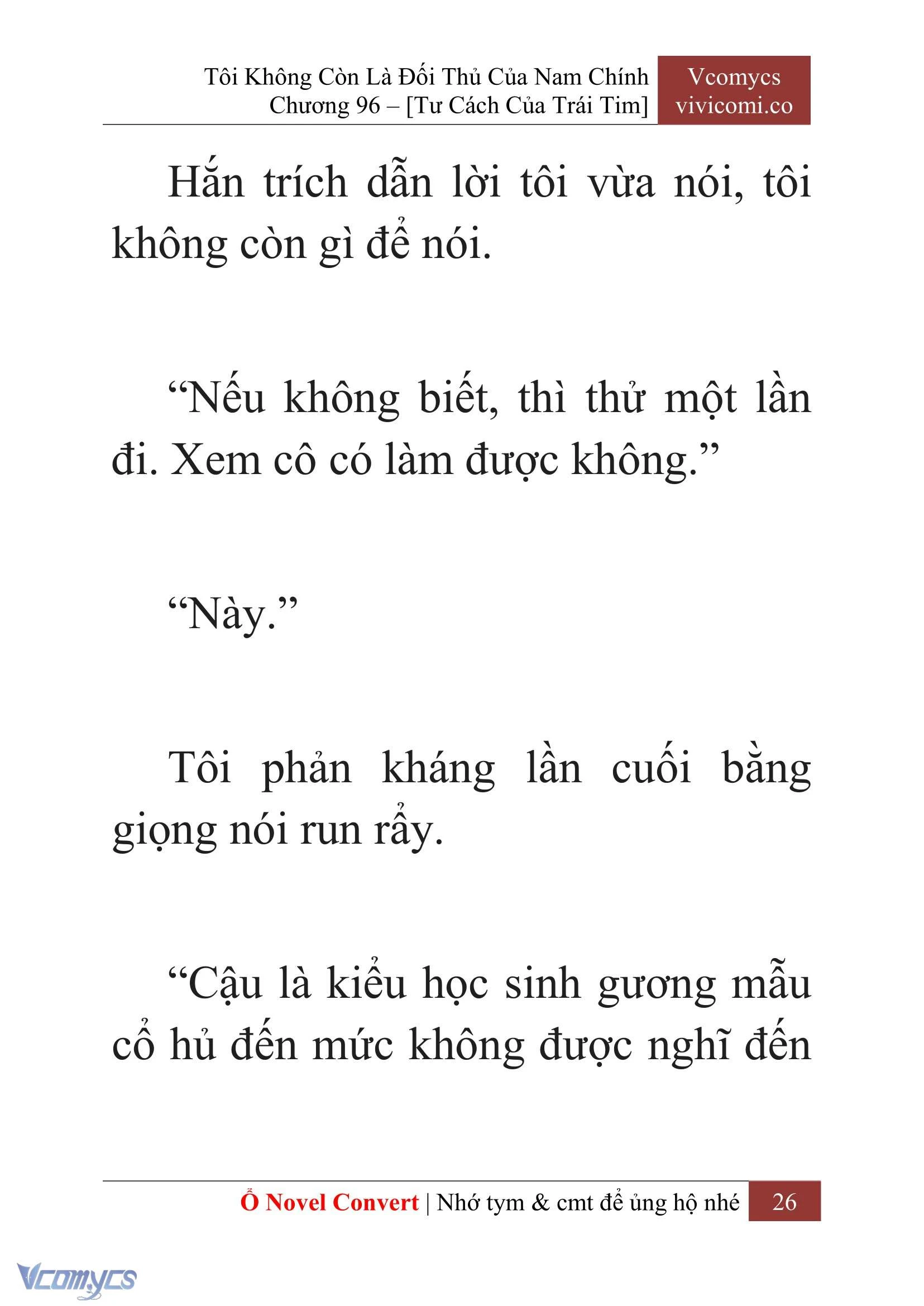 [Novel] Tôi Không Còn Là Đối Thủ Của Nam Chính Chapter  96 - 28