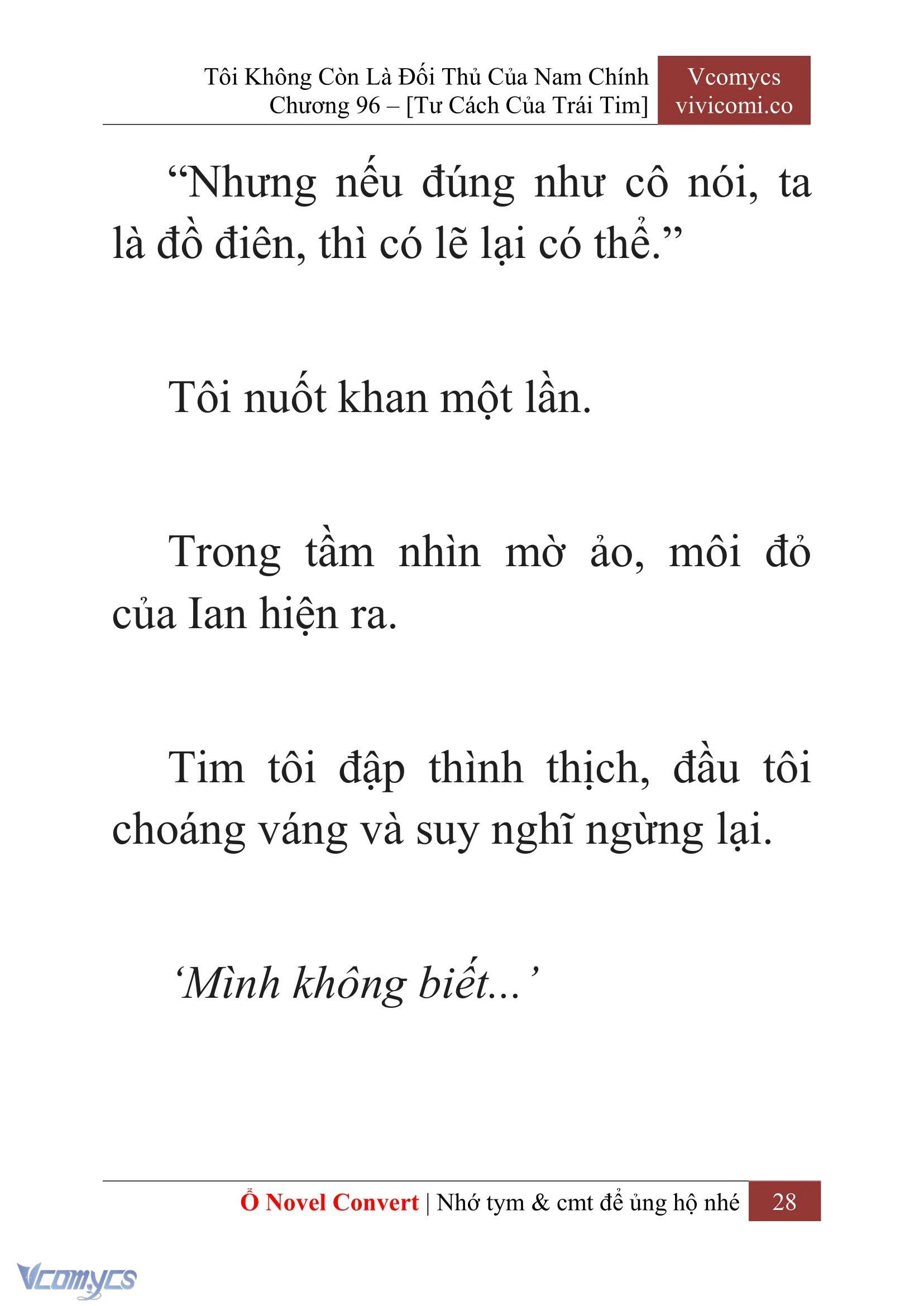 [Novel] Tôi Không Còn Là Đối Thủ Của Nam Chính Chapter  96 - 30