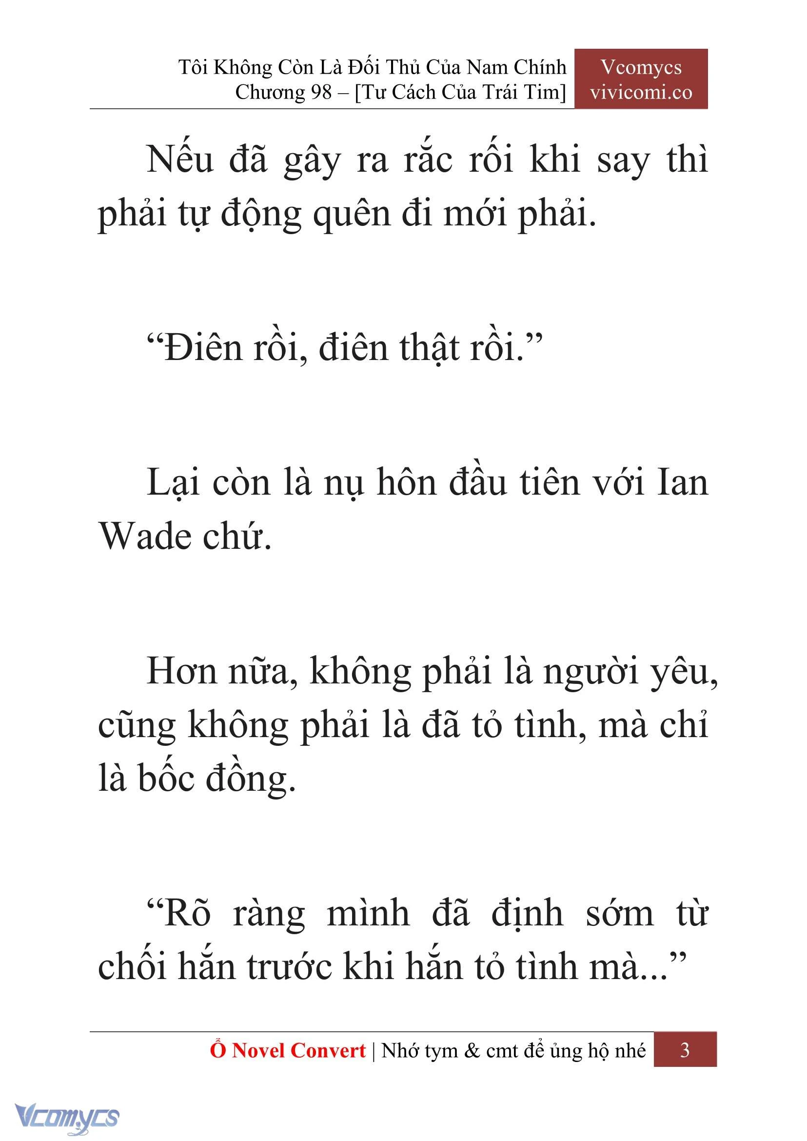 [Novel] Tôi Không Còn Là Đối Thủ Của Nam Chính Chapter  98 - 5