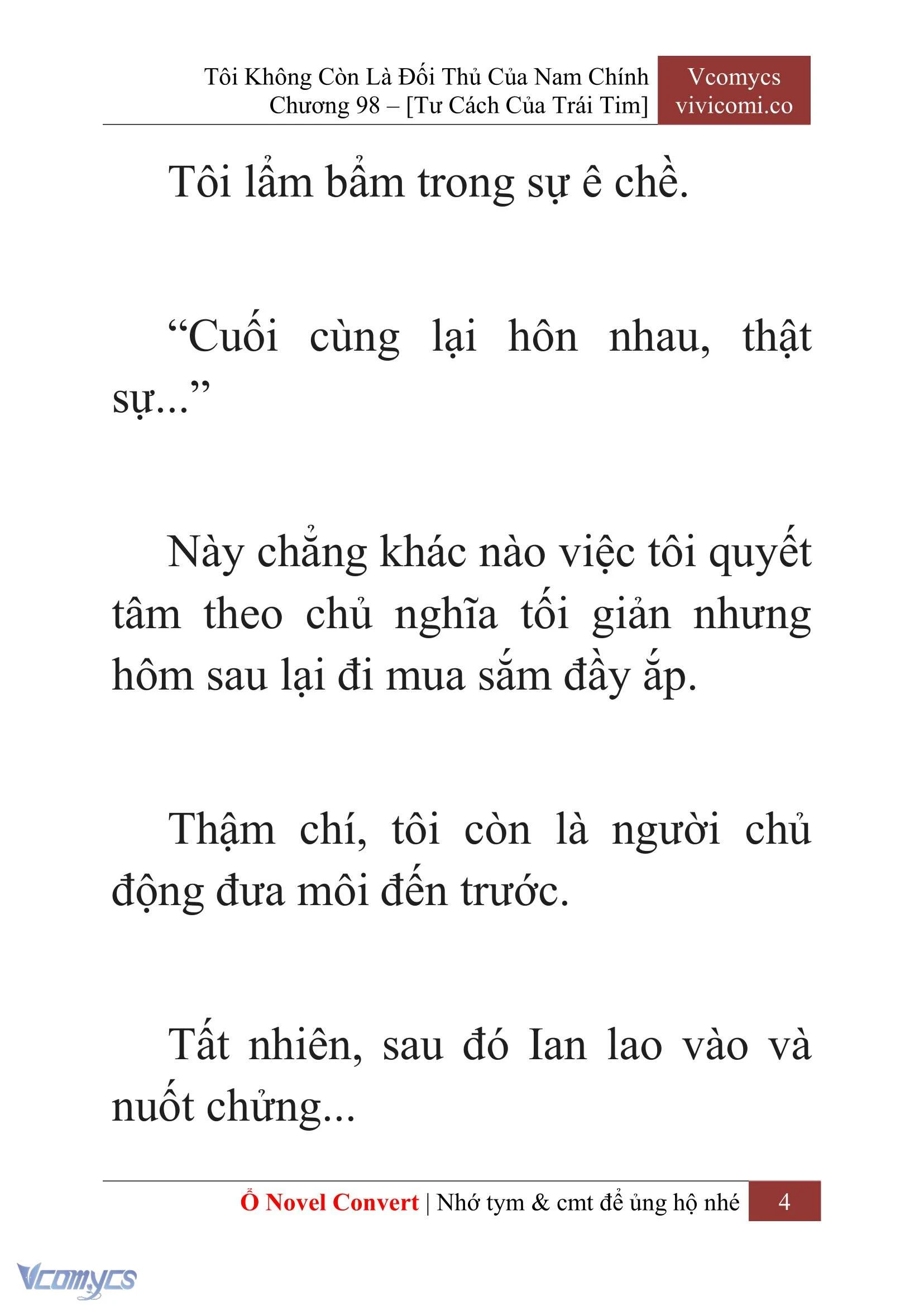 [Novel] Tôi Không Còn Là Đối Thủ Của Nam Chính Chapter  98 - 6