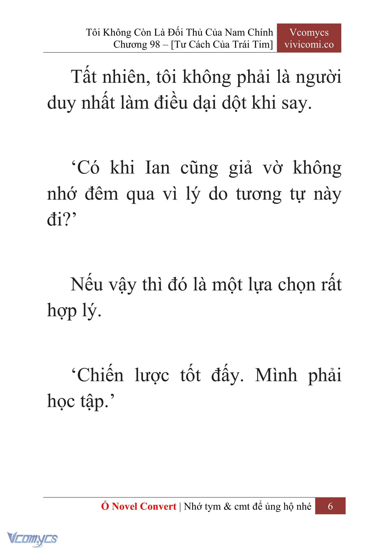 [Novel] Tôi Không Còn Là Đối Thủ Của Nam Chính Chapter  98 - 8