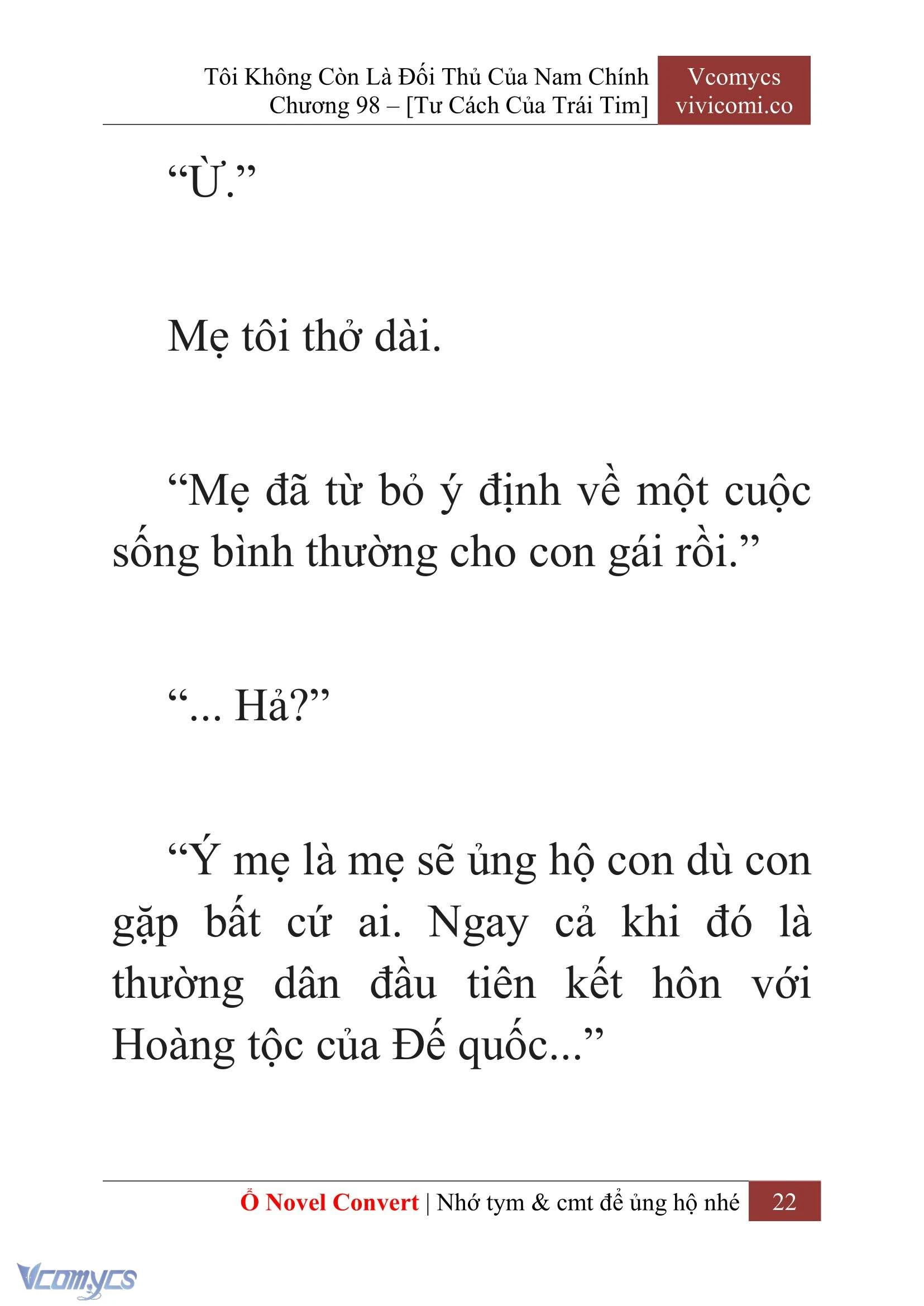 [Novel] Tôi Không Còn Là Đối Thủ Của Nam Chính Chapter  98 - 24