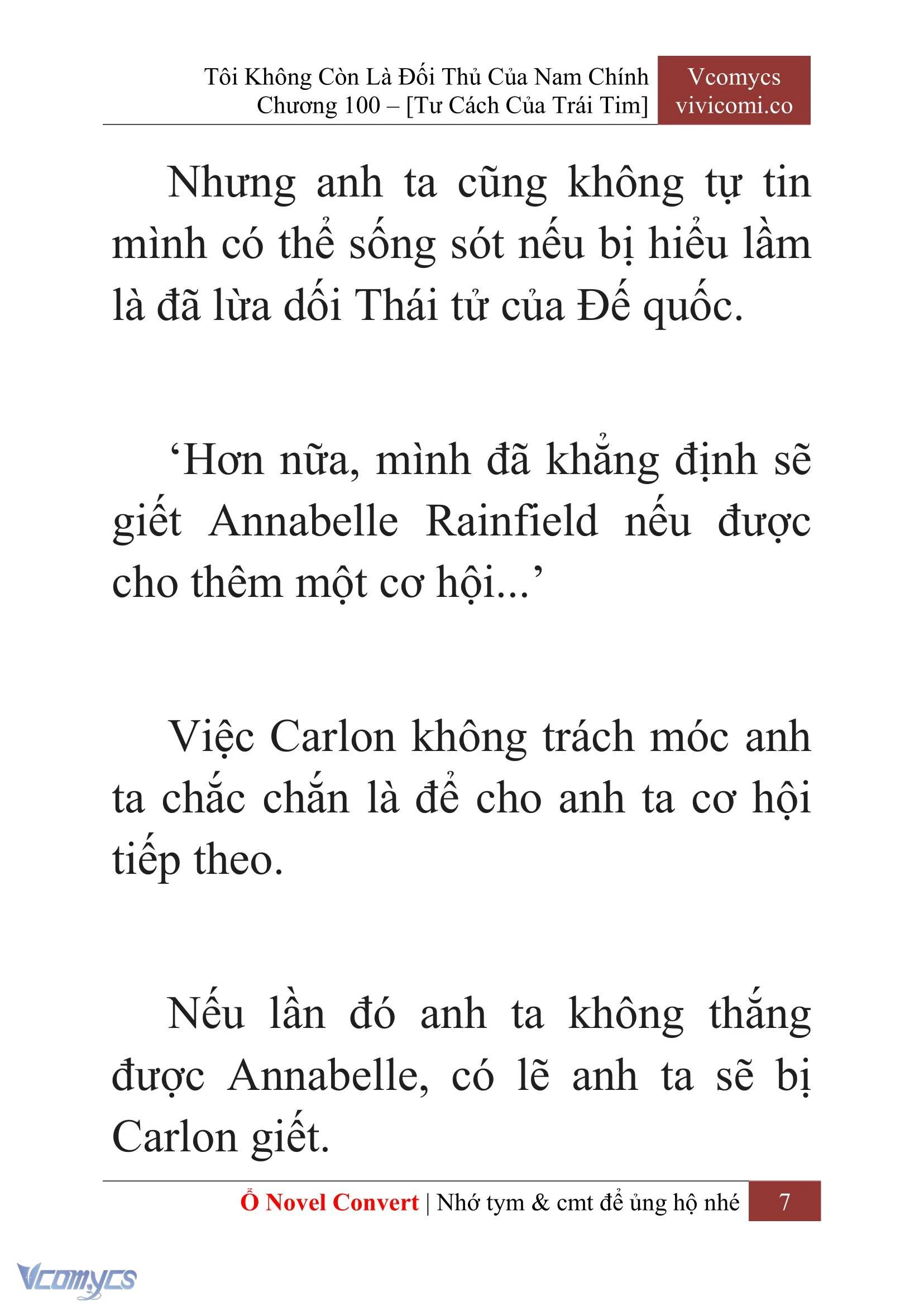 [Novel] Tôi Không Còn Là Đối Thủ Của Nam Chính Chapter  100 - 9