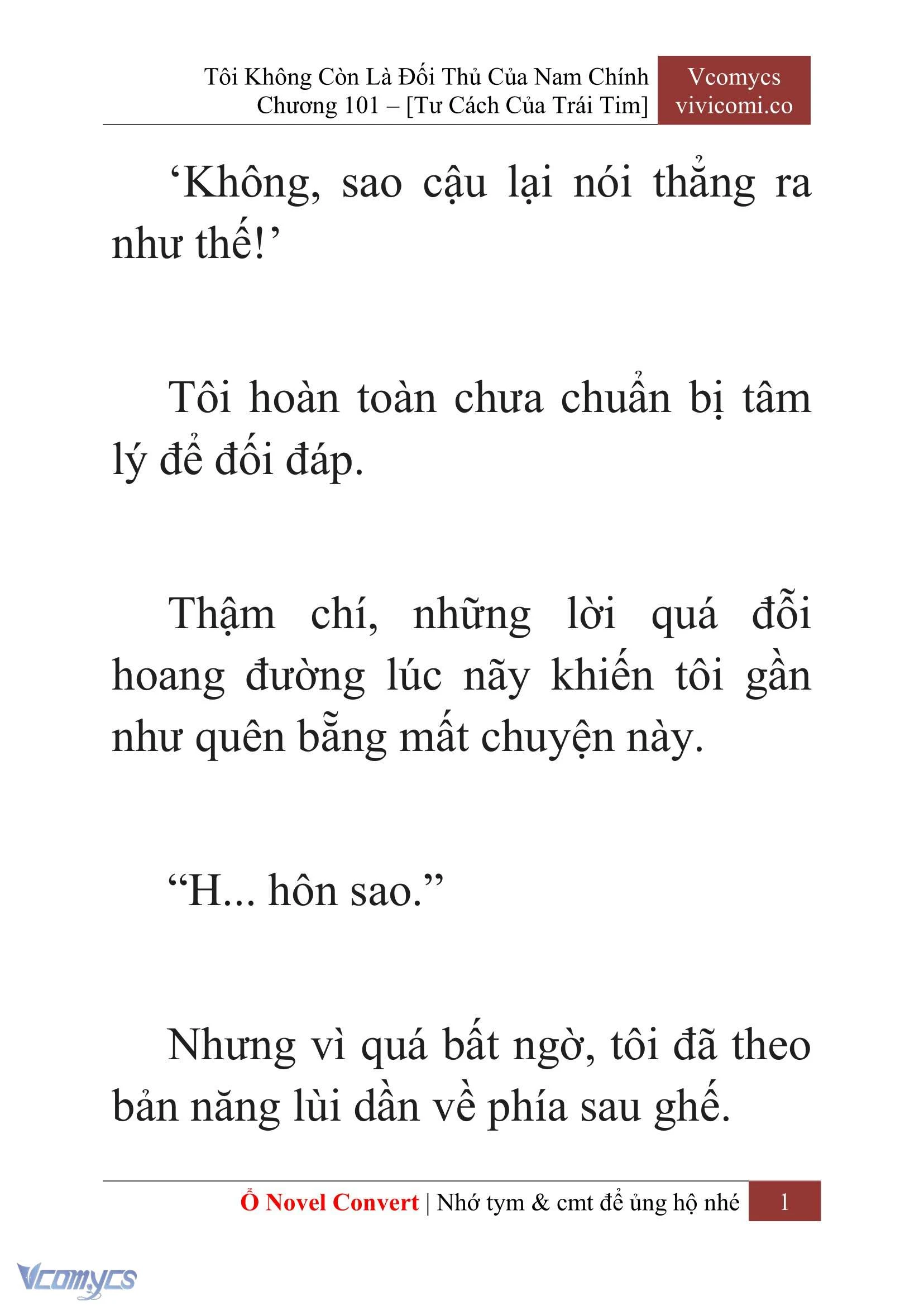 [Novel] Tôi Không Còn Là Đối Thủ Của Nam Chính Chapter  101 - 3