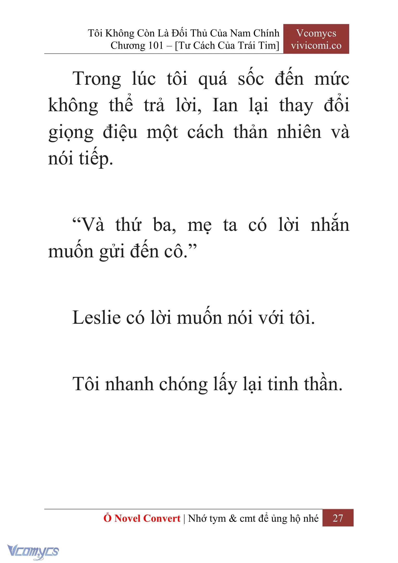 [Novel] Tôi Không Còn Là Đối Thủ Của Nam Chính Chapter  101 - 29