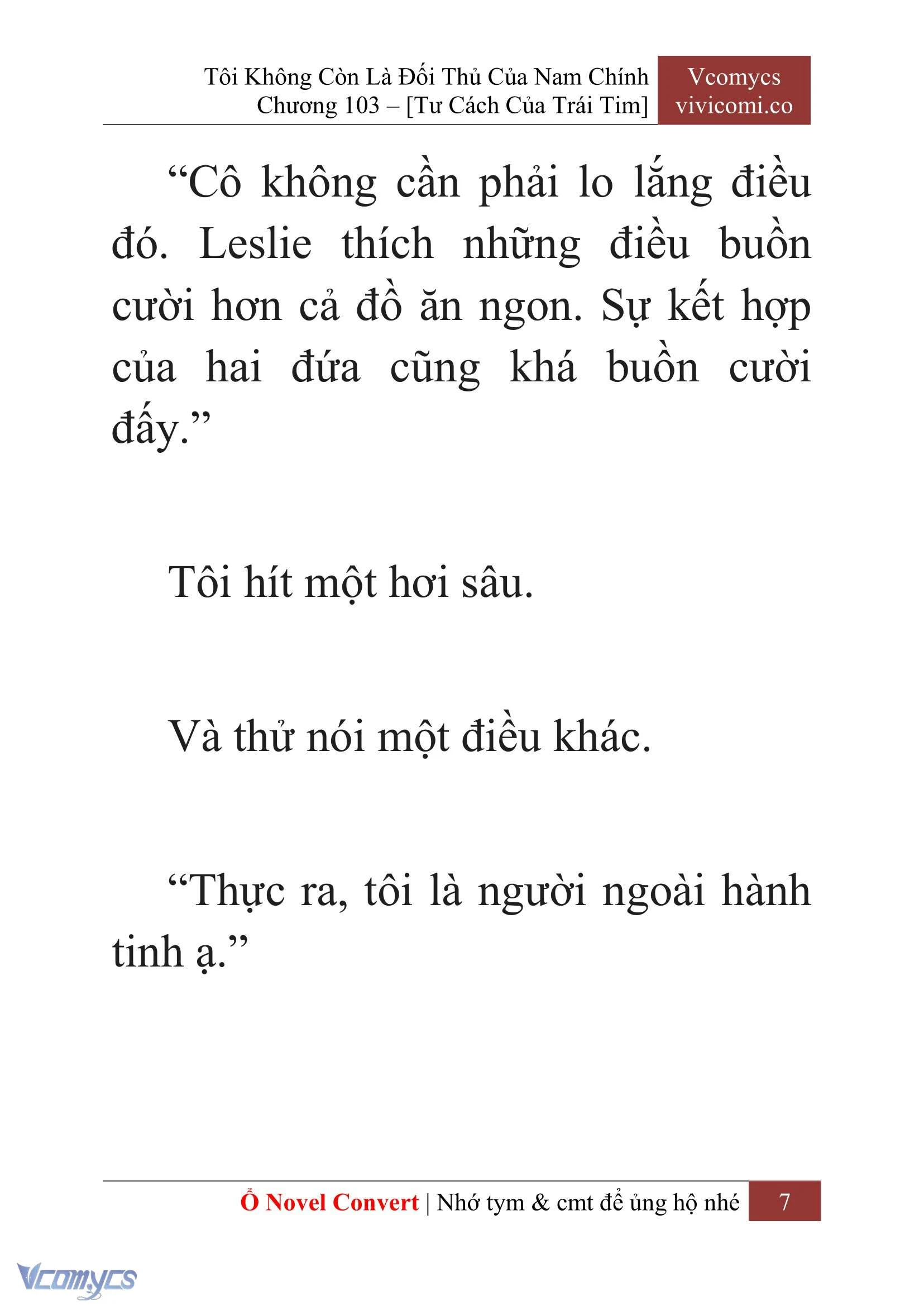 [Novel] Tôi Không Còn Là Đối Thủ Của Nam Chính Chapter  103 - 9